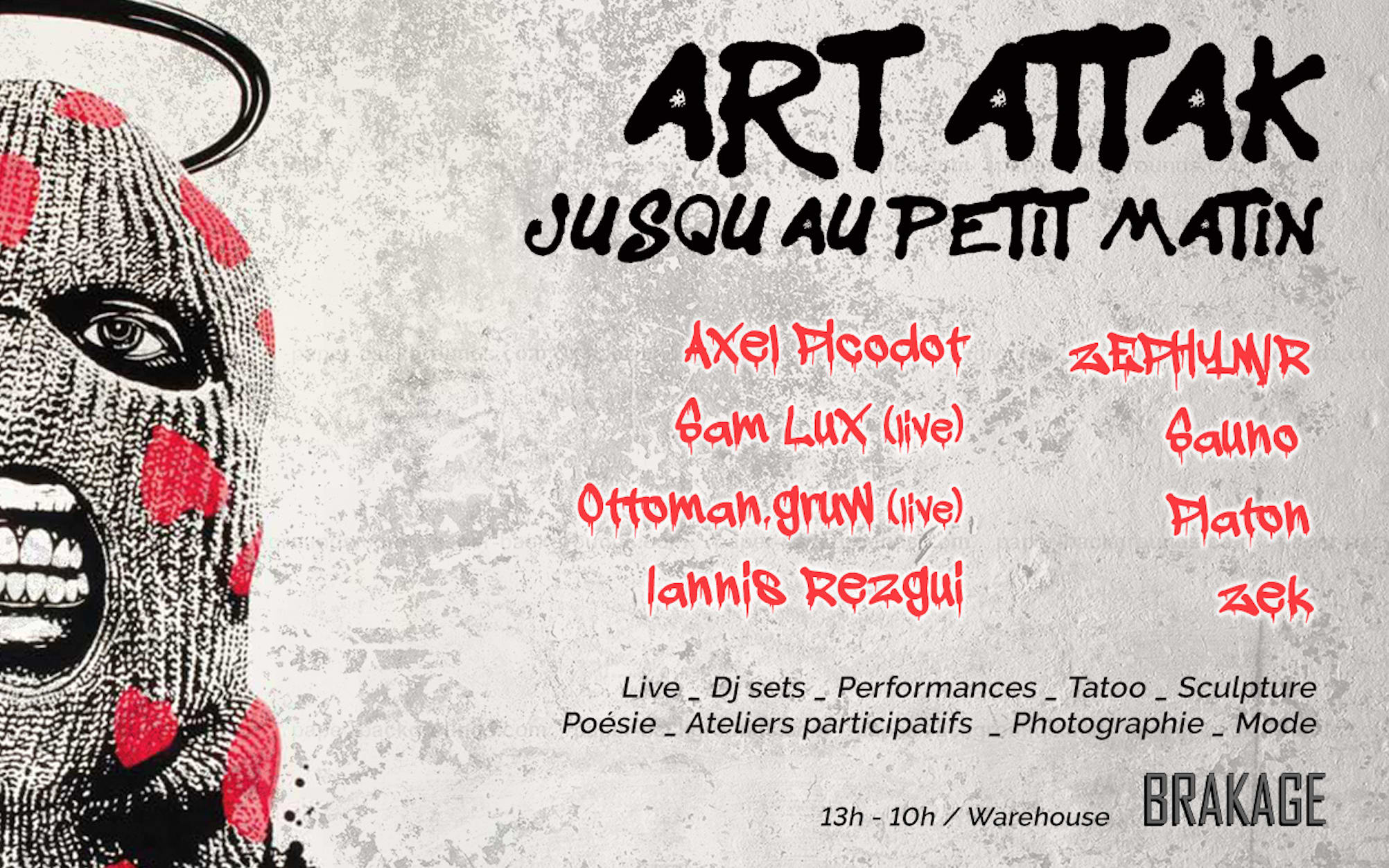 Art Attak Jusqu’Au Petit Matin ☾ Cover
