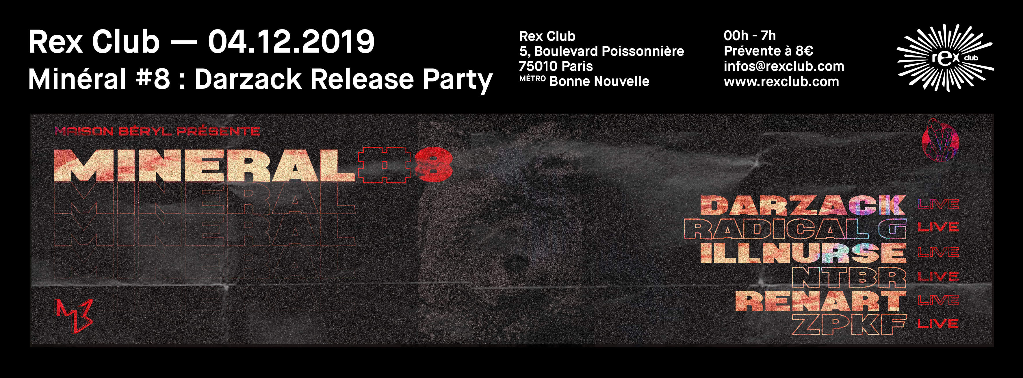 Minéral #8: Darzack Release Party Cover