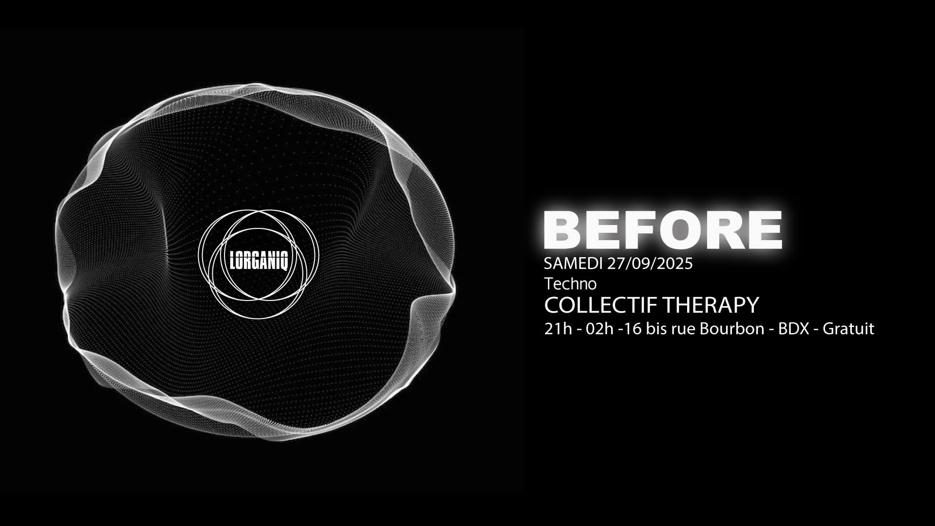 Before@Lorganiq W/Collectif Therapy Cover