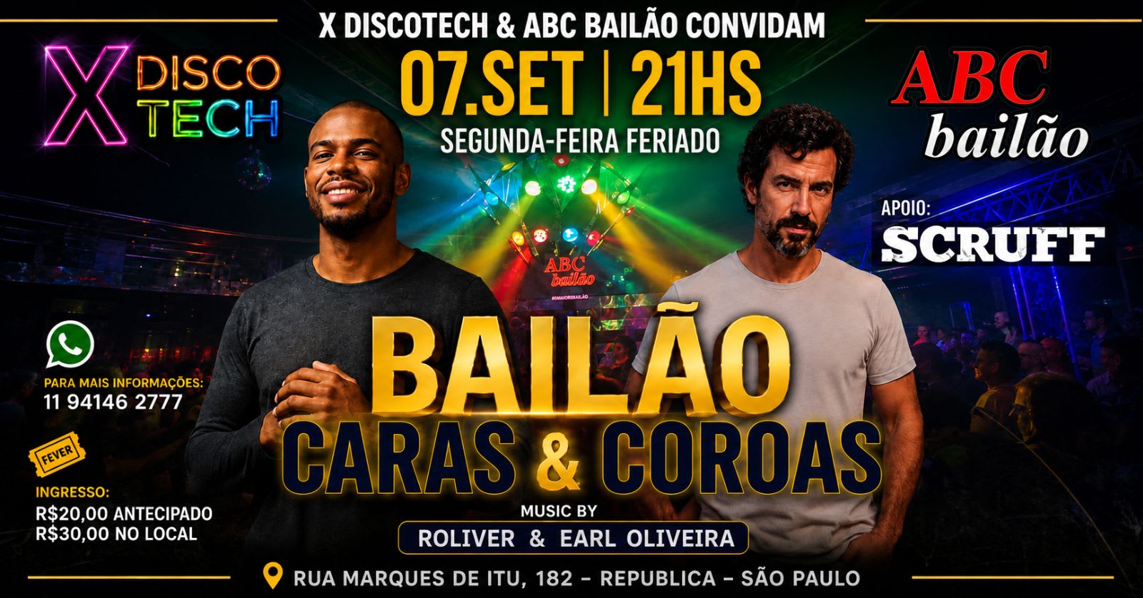 X Discotech & Bailão: Bailão Caras & Coroas Feriado Cover
