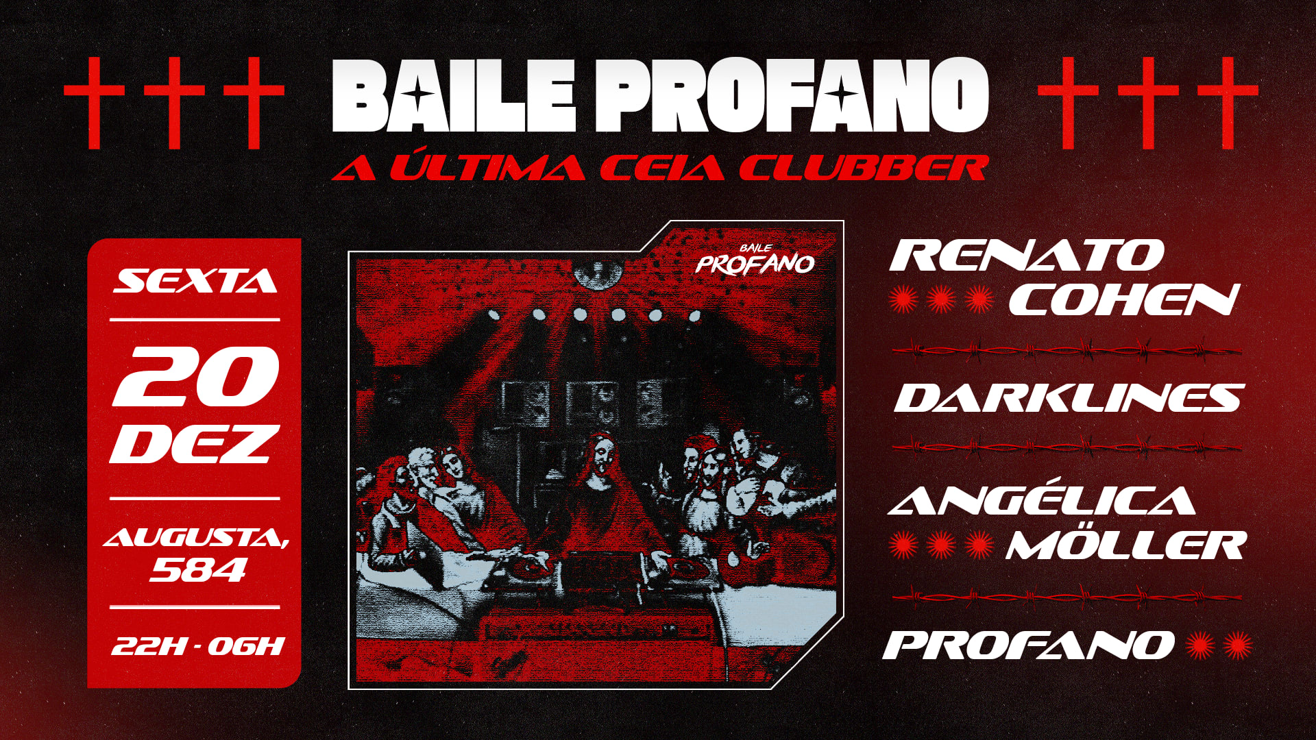 Baile Profano: A Última Ceia Clubber Cover