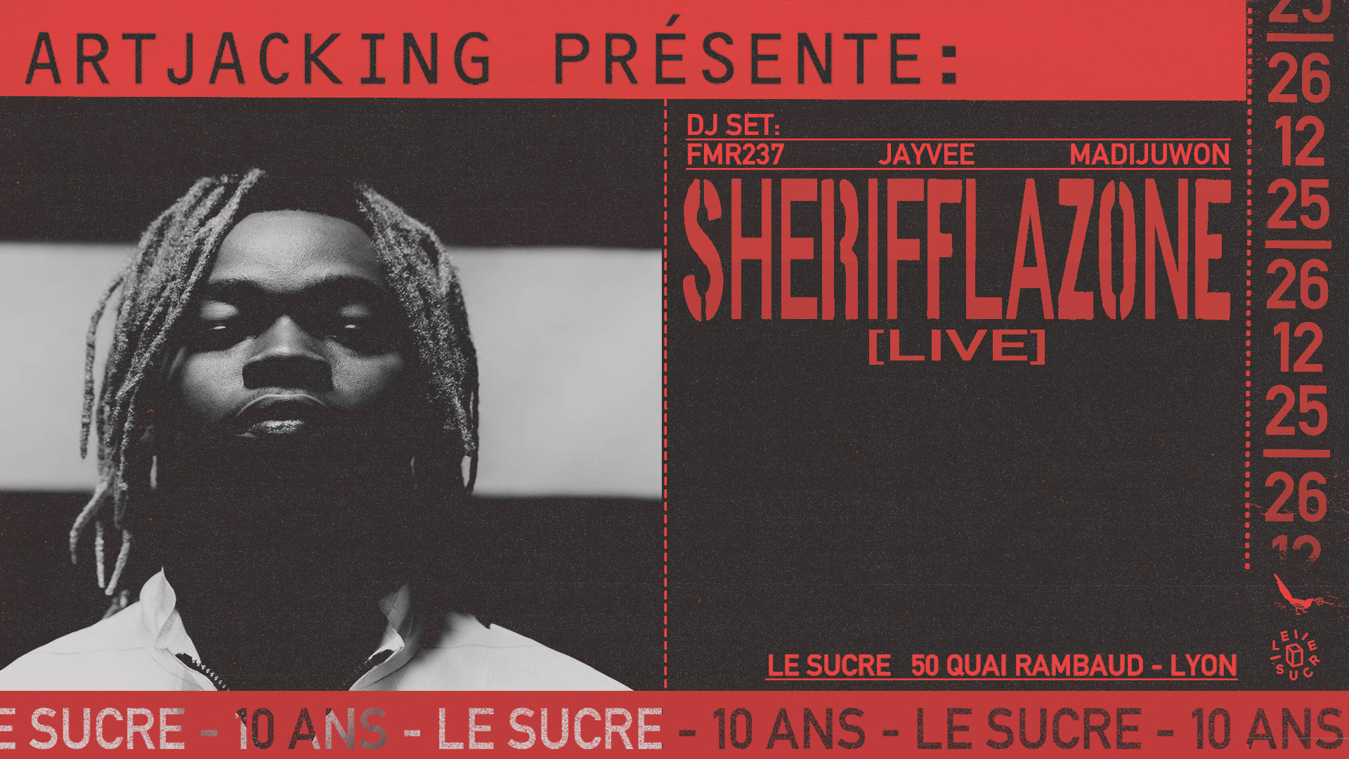Artjacking 10 Ans : Sherifflazone (Live), Fmr237, Jayvee... Cover