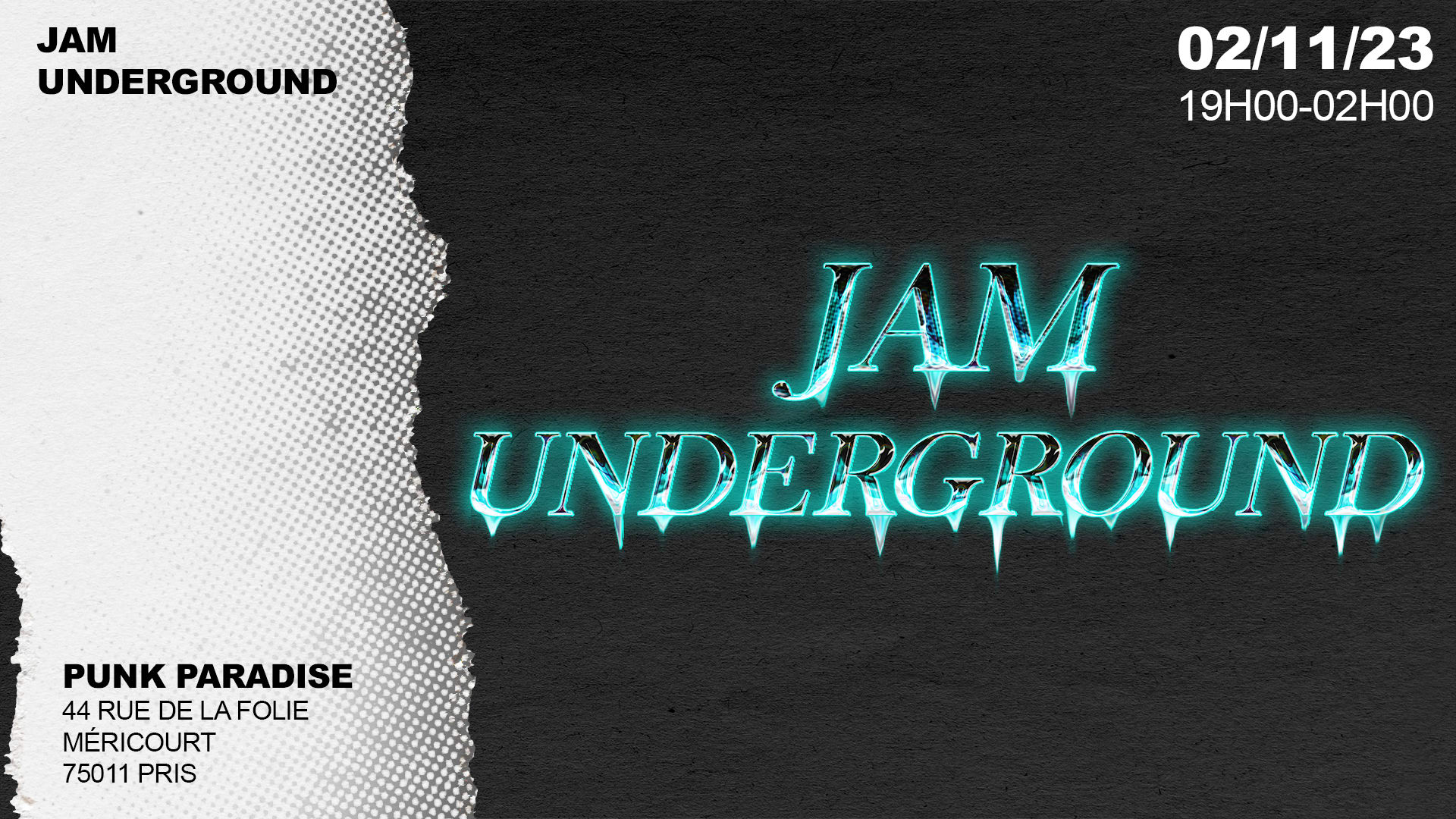 Jour J // Jam Underground  X Punk Paradise House To Techno Cover