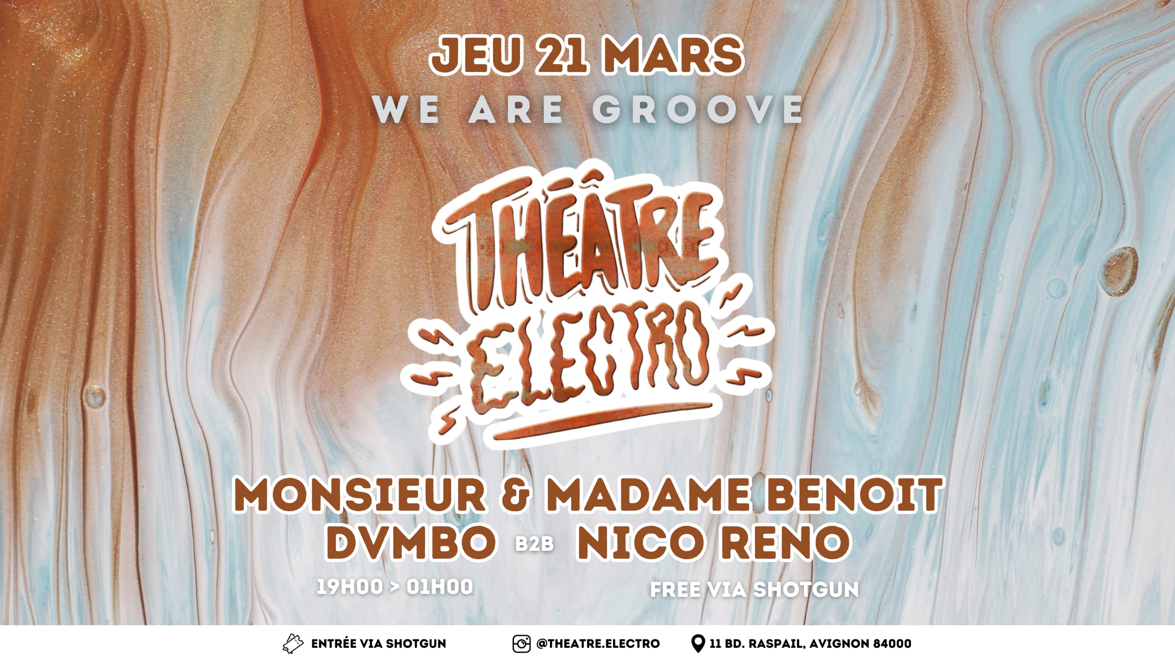 Théâtre Électro - We Are Groove (Start 19h) Cover