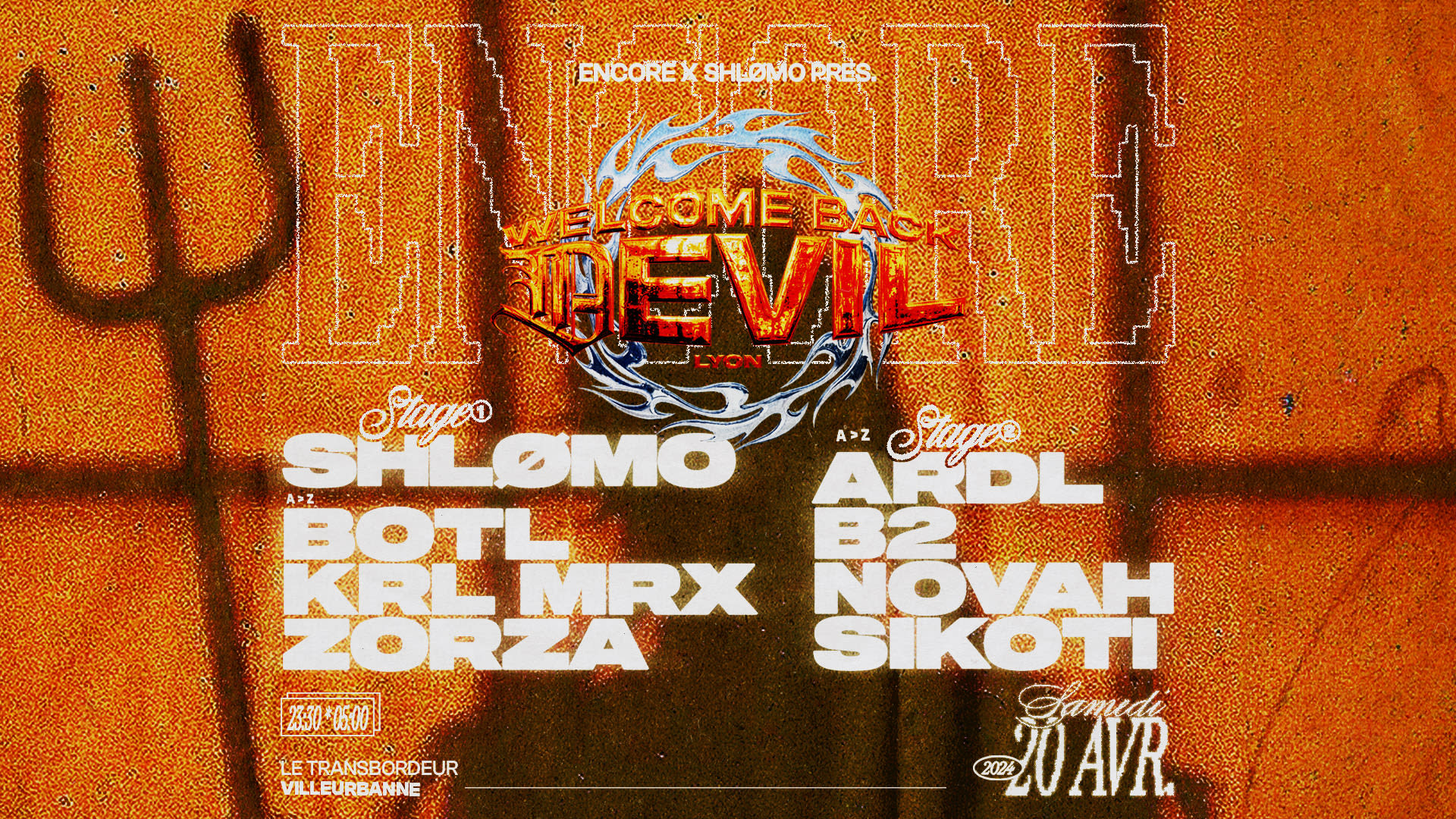Encore X Welcome Back Devil : Shlømo, Krl MX, Novah, B2 ... Cover