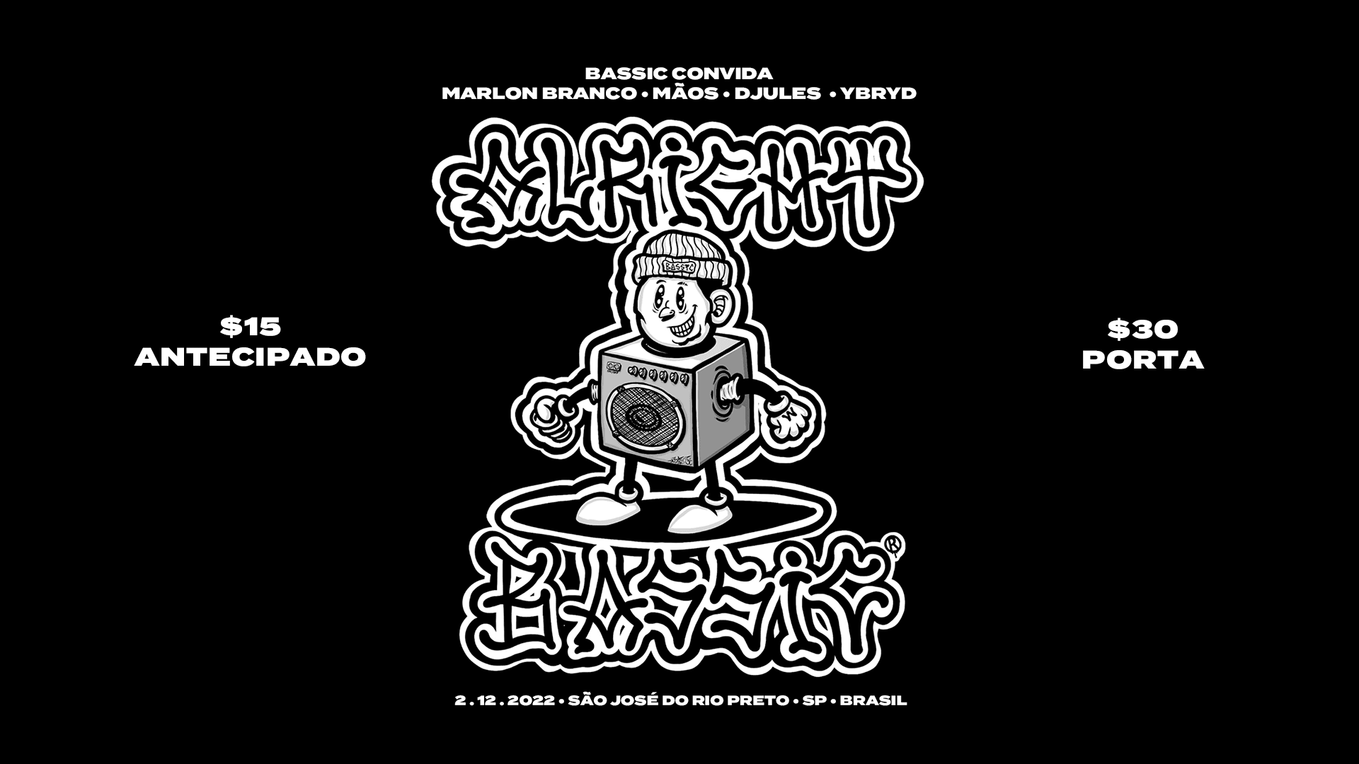 Bassic Convida: Mãos (Sp) & Marlon Branco (Pt) Cover