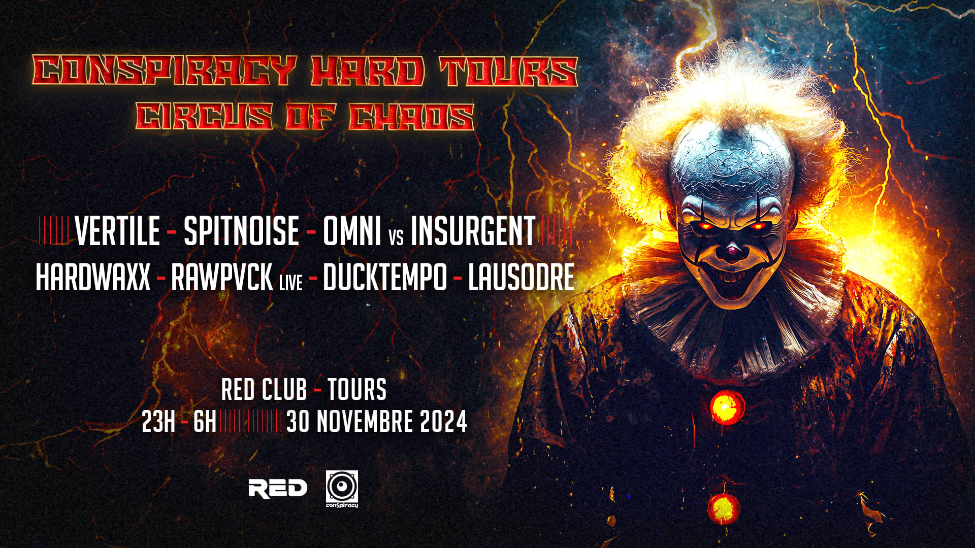Conspiracy Hard Tours - Circus Of Chaos Cover