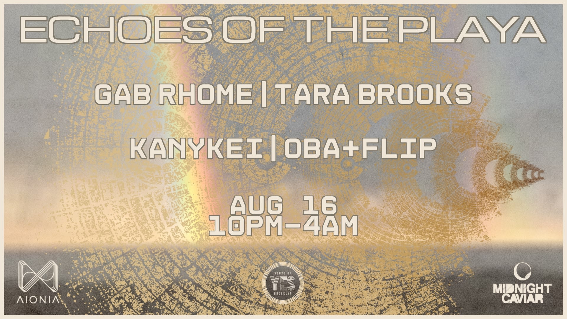 Echoes Of The Playa: Gab Rhome · Tara Brooks ·  Oba+Flip ++ Cover