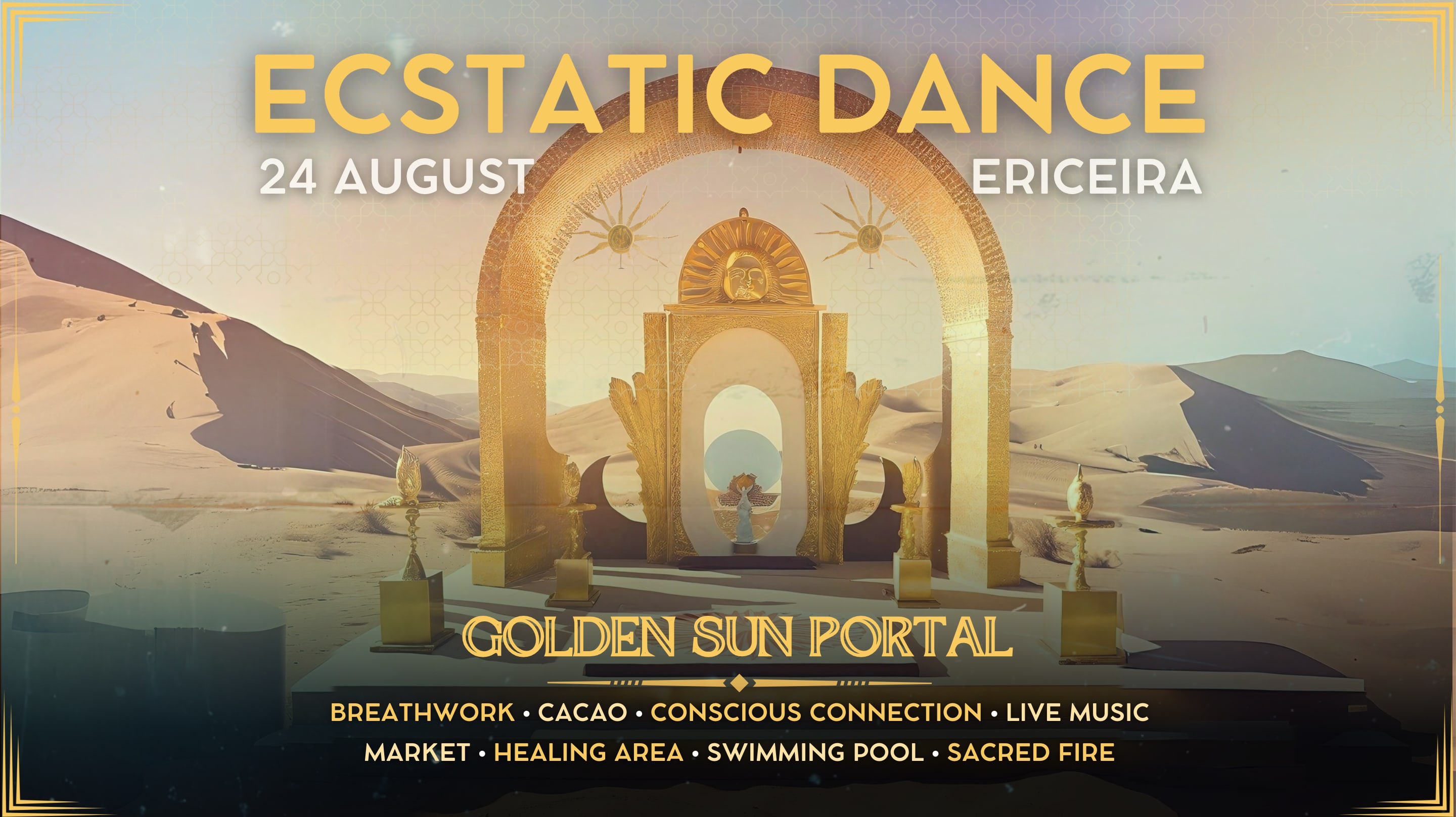 Golden Sun Portal • Ecstatic Dance & Cacao Cover