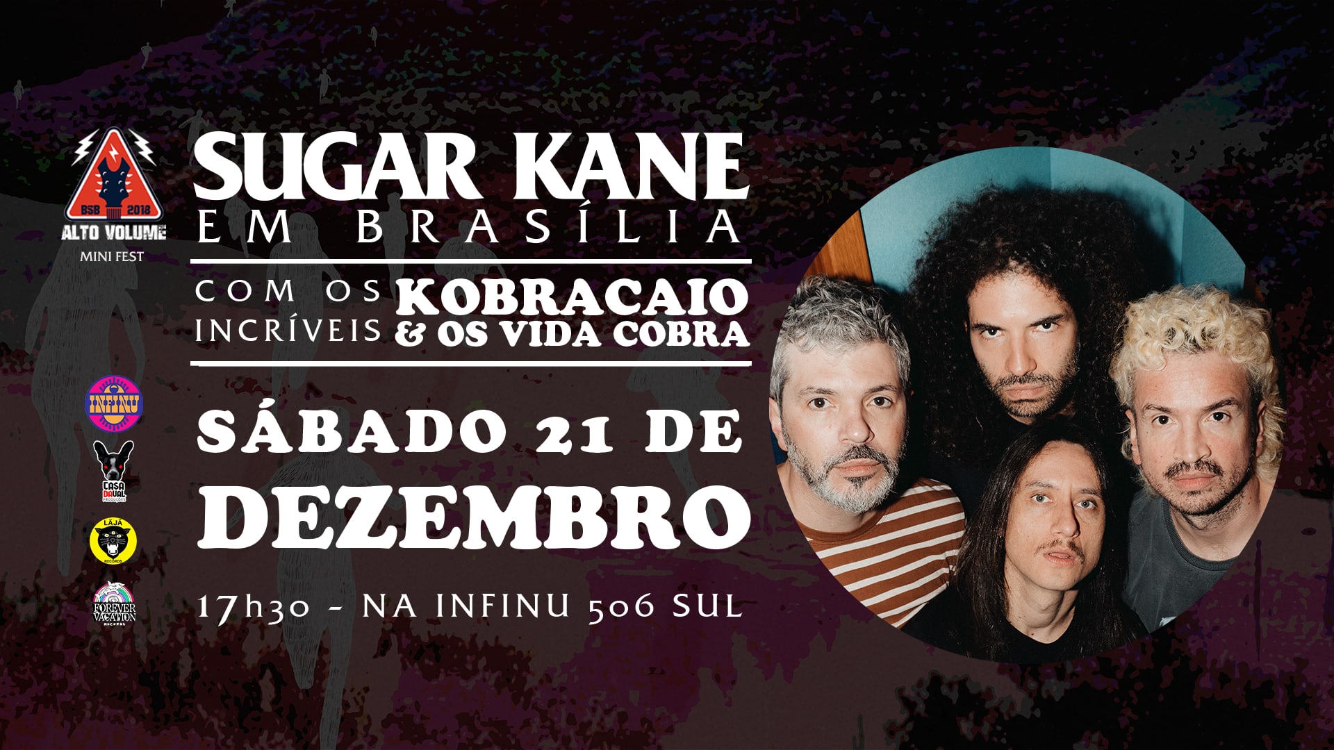 Alto Volume Mini-Fest Apresenta Sugar Kane Em Brasília Cover
