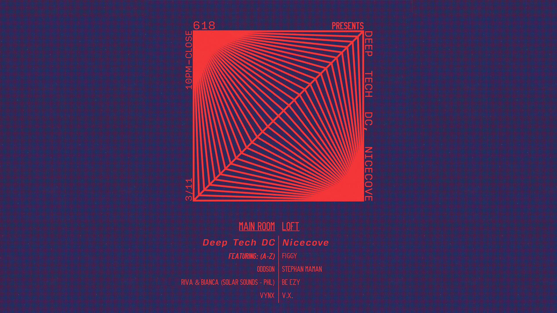 618 Presents: Deep Tech DC, Nicecove Cover
