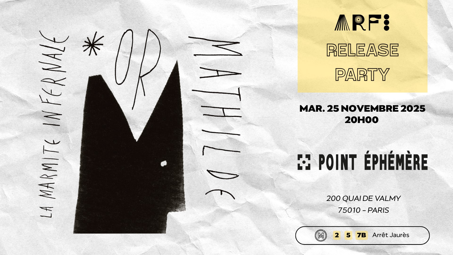 Or Mathilde - Release Party [Arfi] Cover