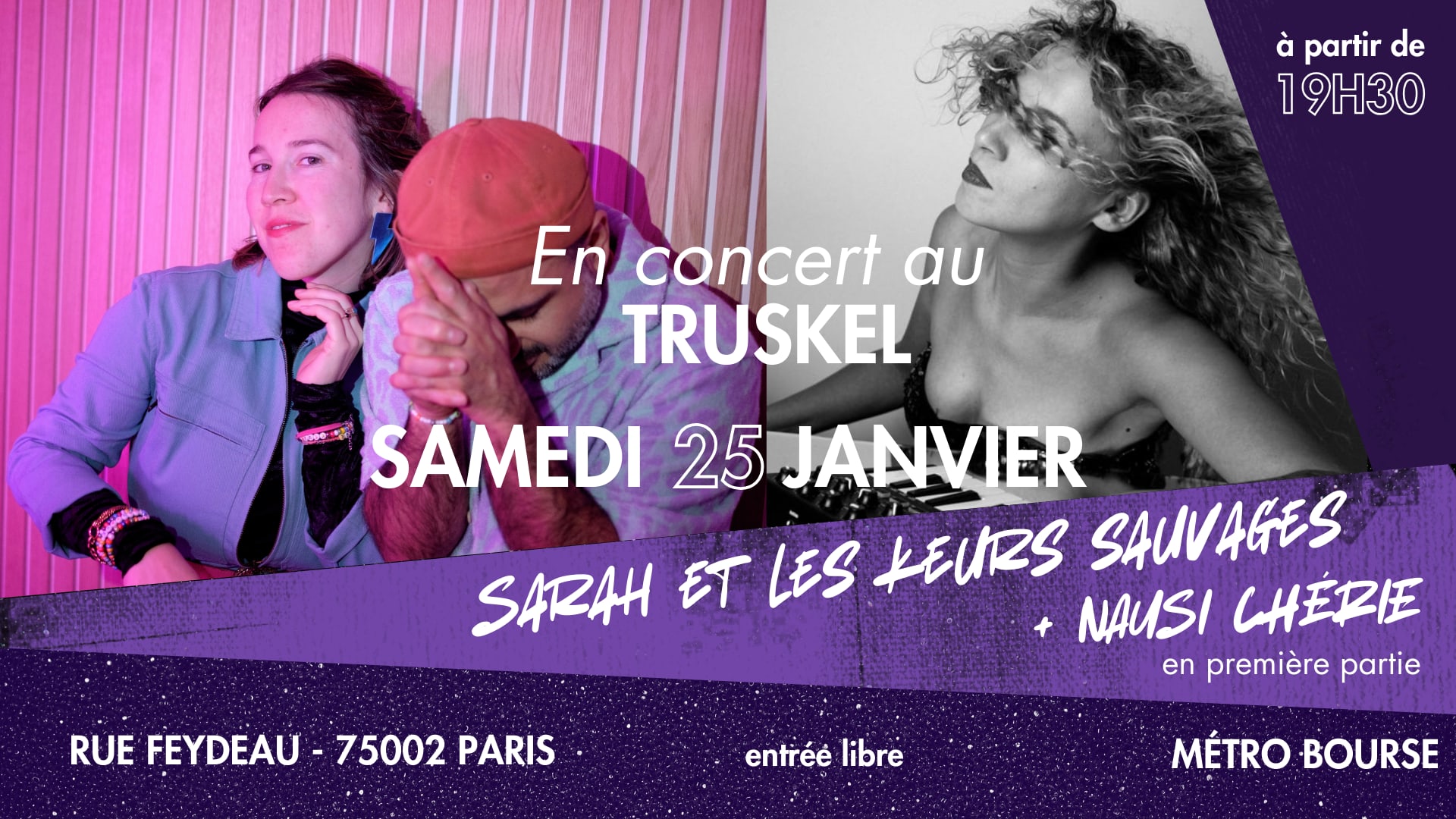 Sarah Et Les Keurs Sauvages - 25/01/25 Au Truskel Cover