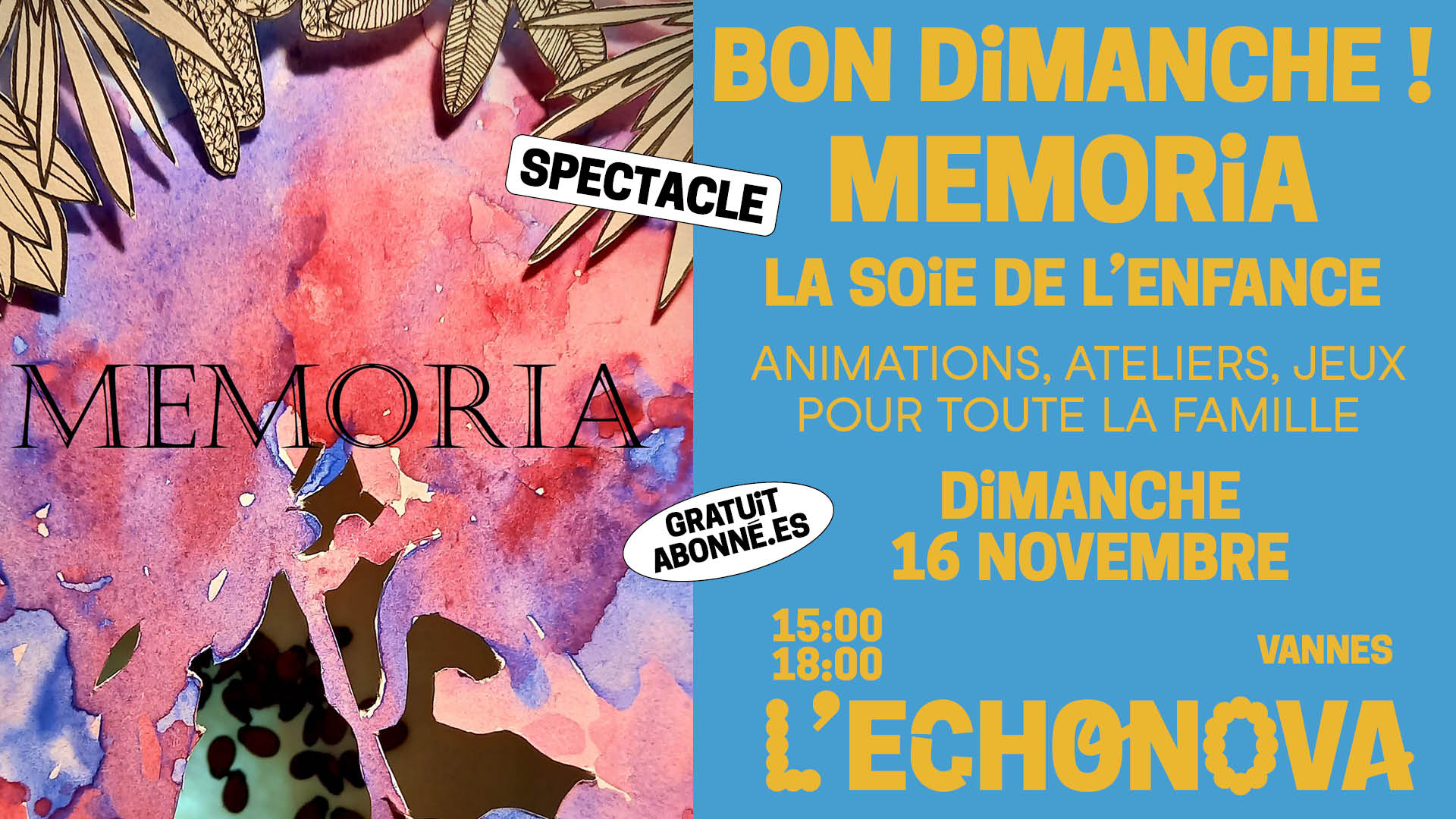 Bon Dimanche : Memoria Cover