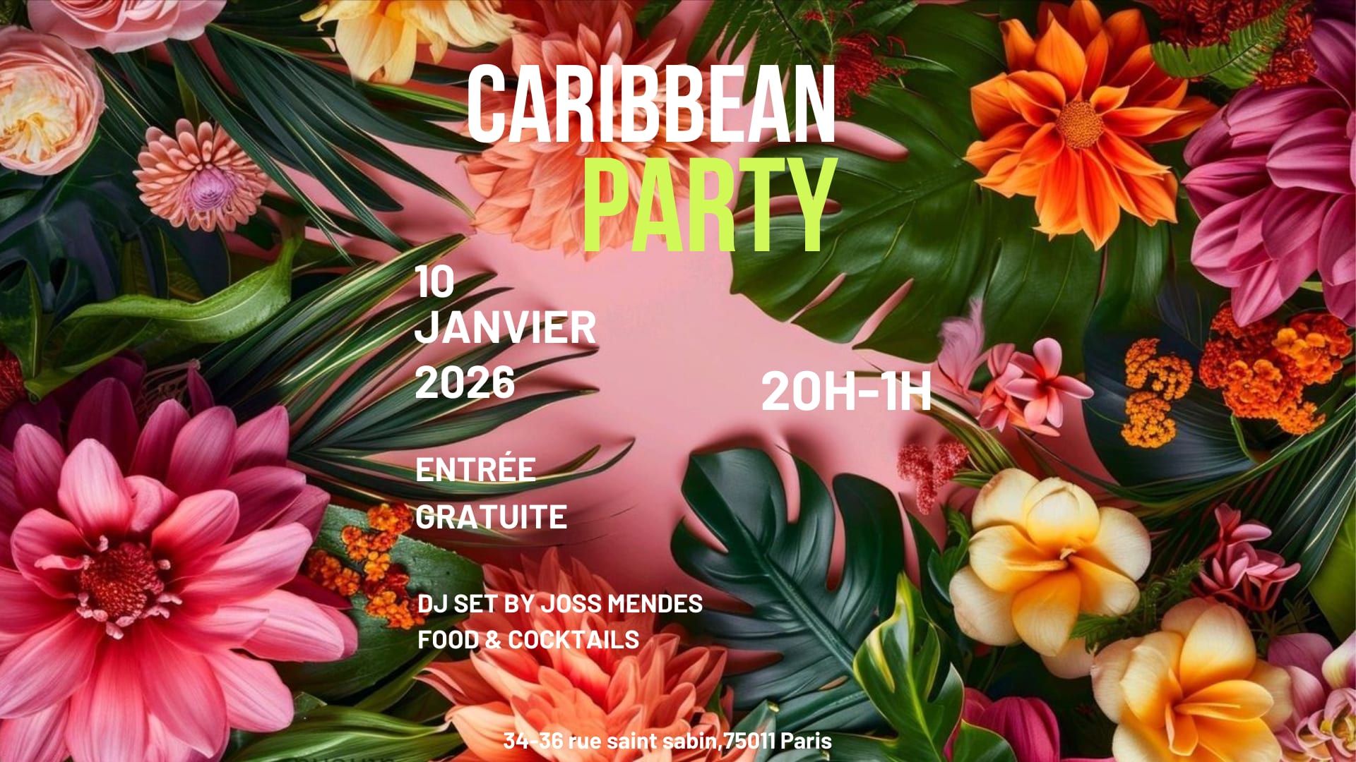 Soirée Caraïbes Cover