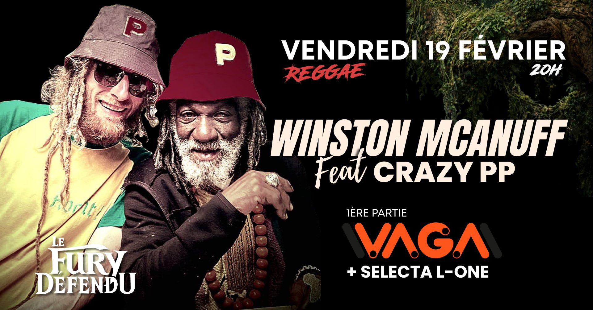 Winston Mcanuff Feat Crazy Pp / Vaga // Le Fury Défendu Cover