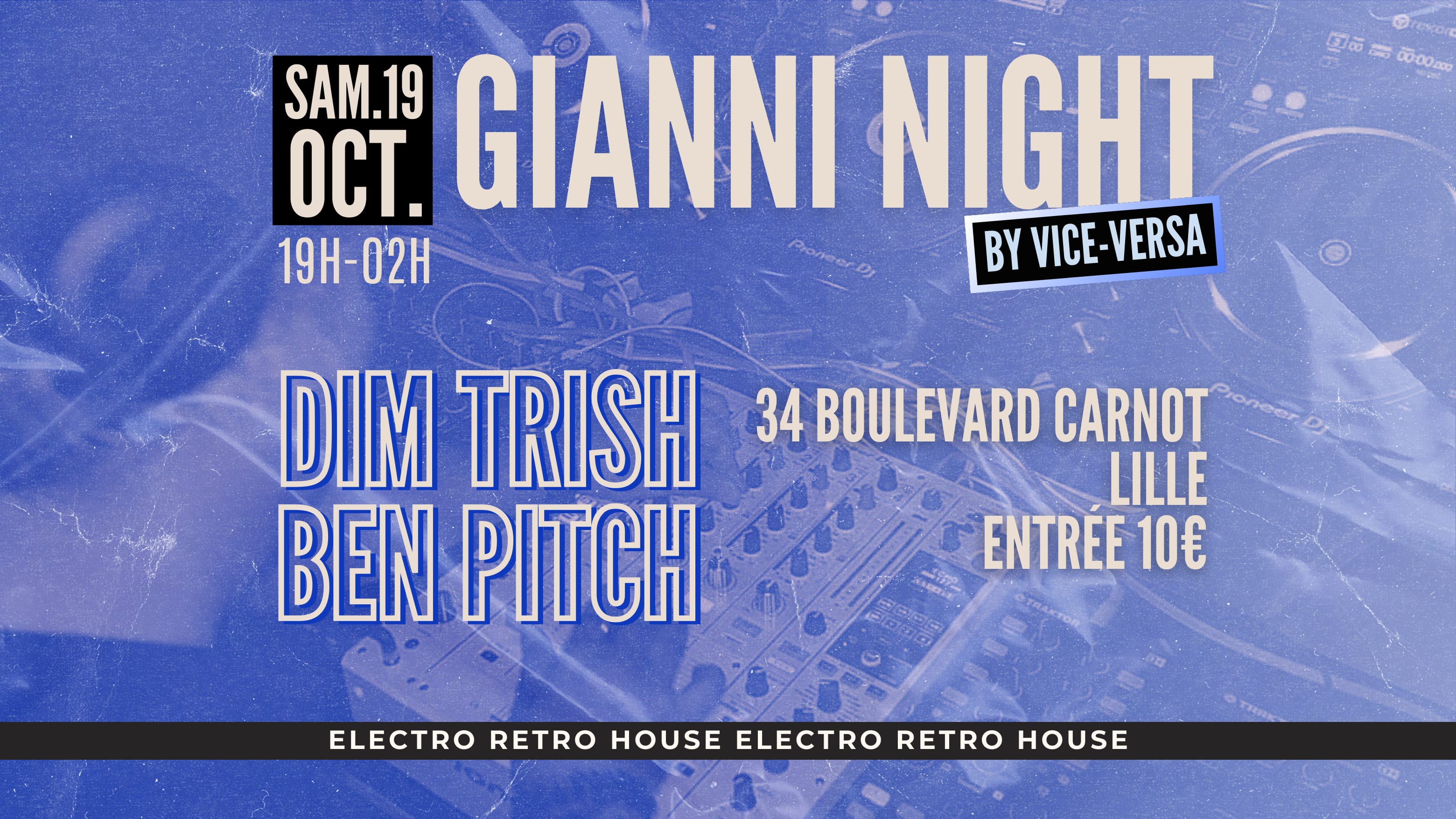 Annulé : Soirée Gianni Night | House, Electro, Retro Cover