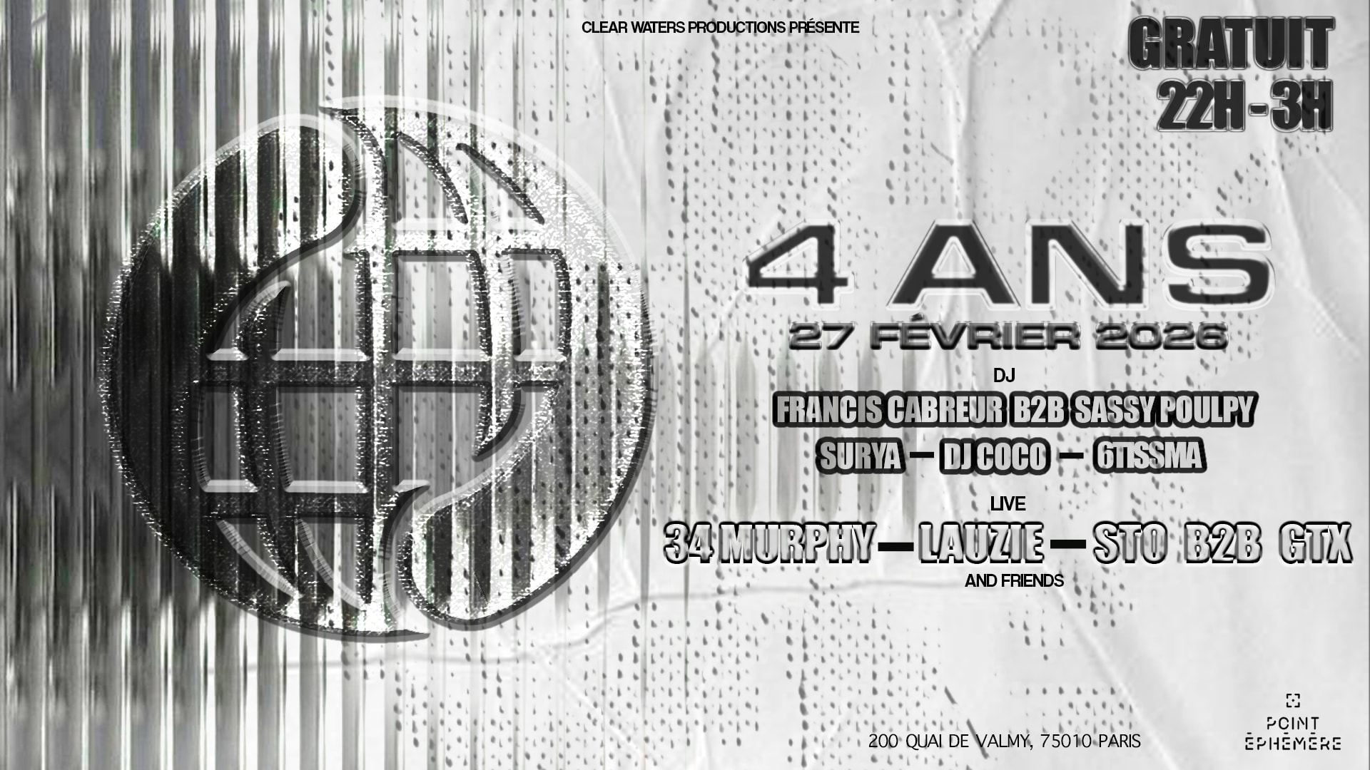 4 Ans Clear Waters Productions Cover