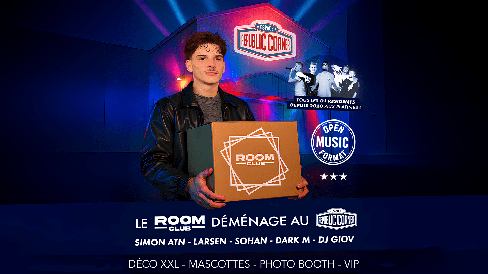 Le Room Club Déménage À L'espace Republic Corner ! Cover