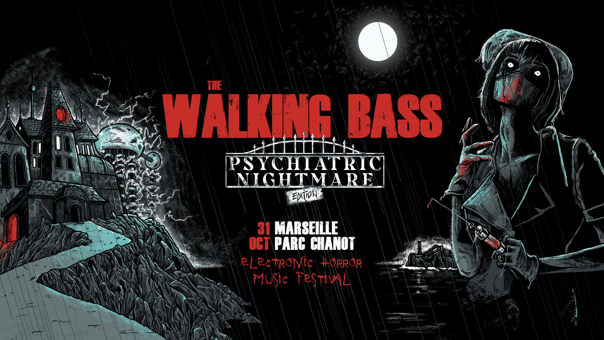The Walking Bass Festival : Psychiatric Nightmare Edition Cover