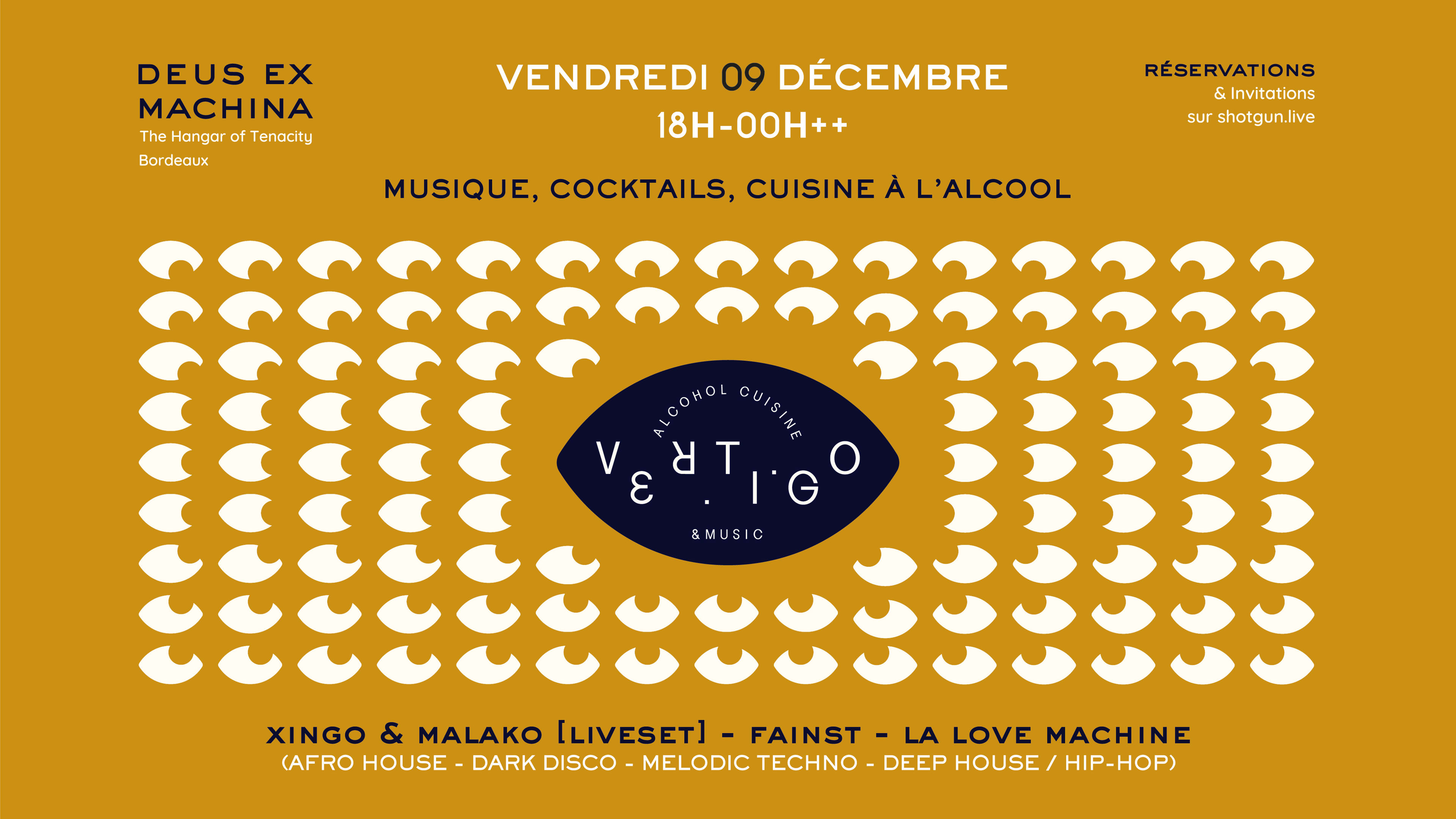 Vertigo #1 - Repas Concept, Cocktails Et Dj Sets - Bordeaux Cover