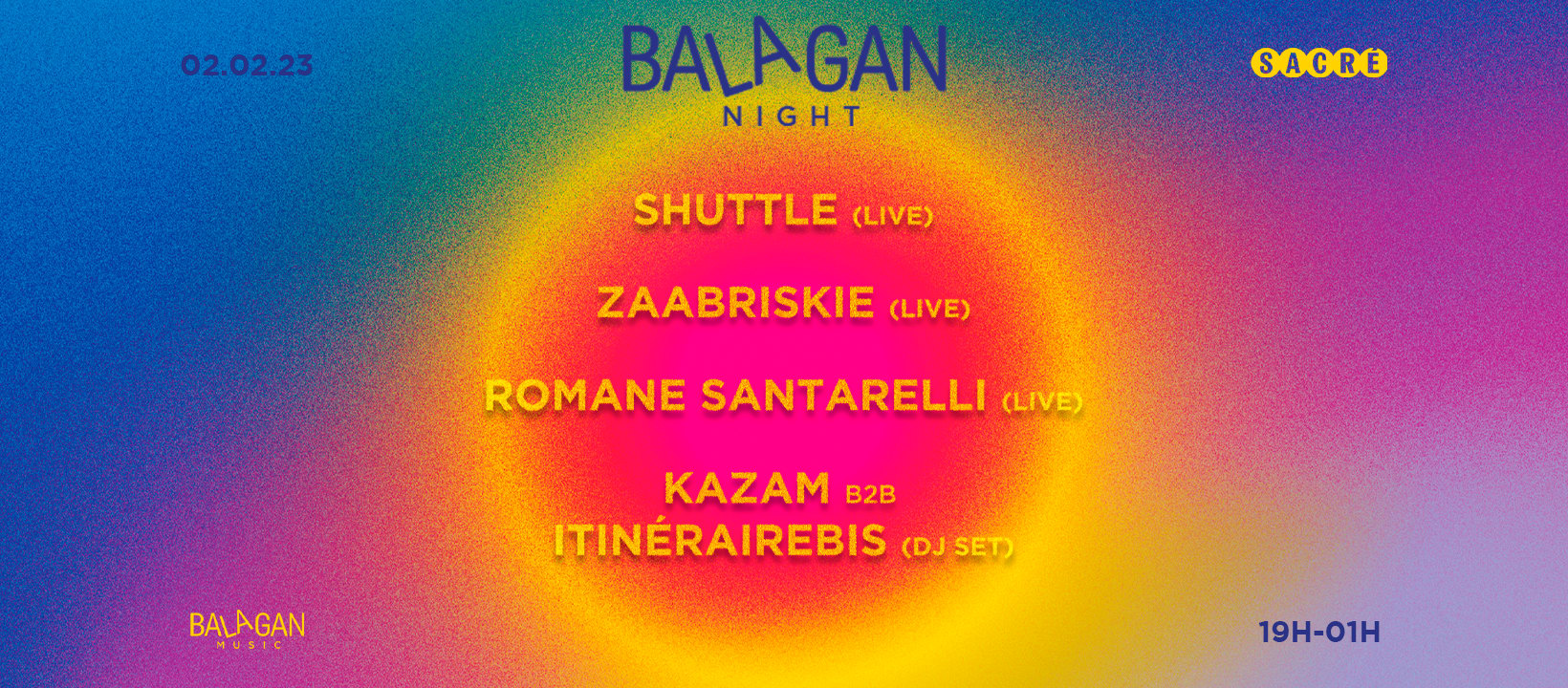 Balagan Night X Sacré Cover