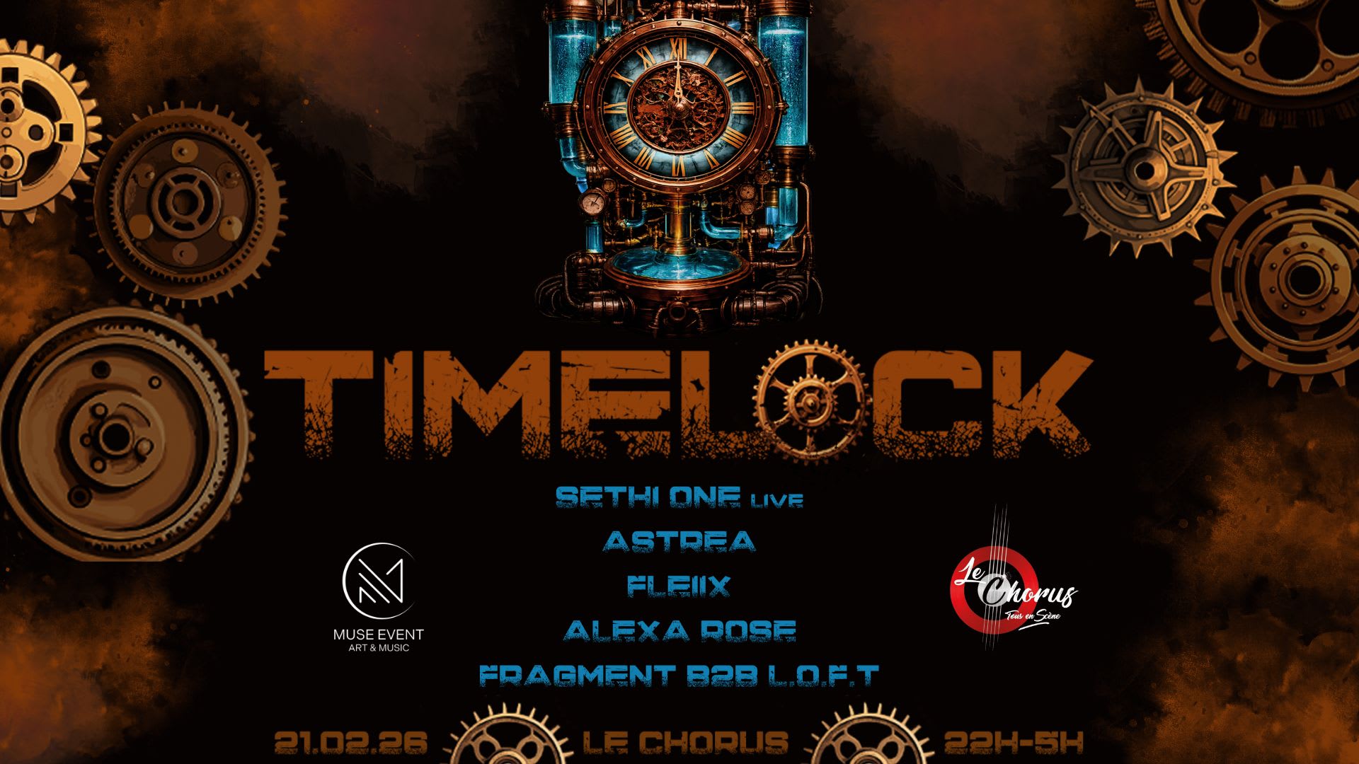 Timelock - Muse Event Art & Music Cover