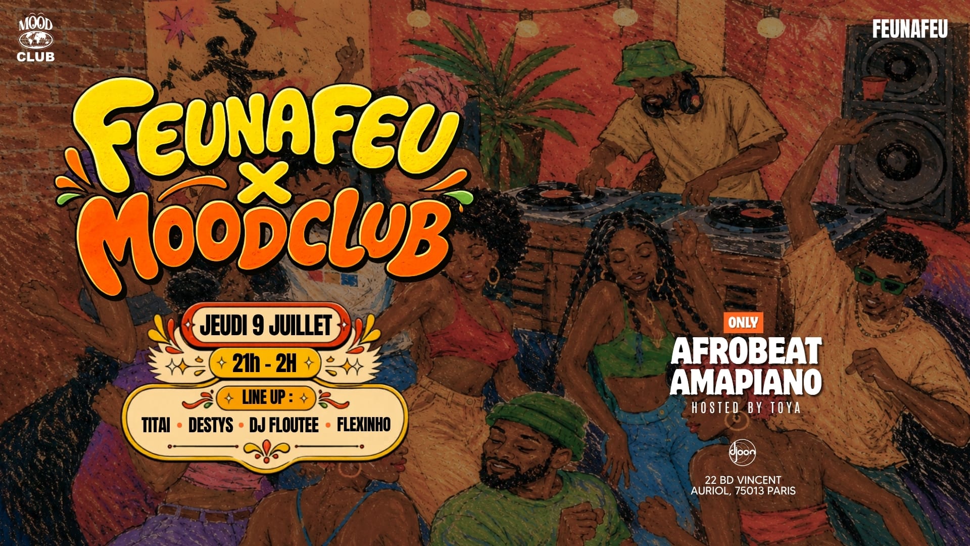 Feunafeu X Moodclub Cover