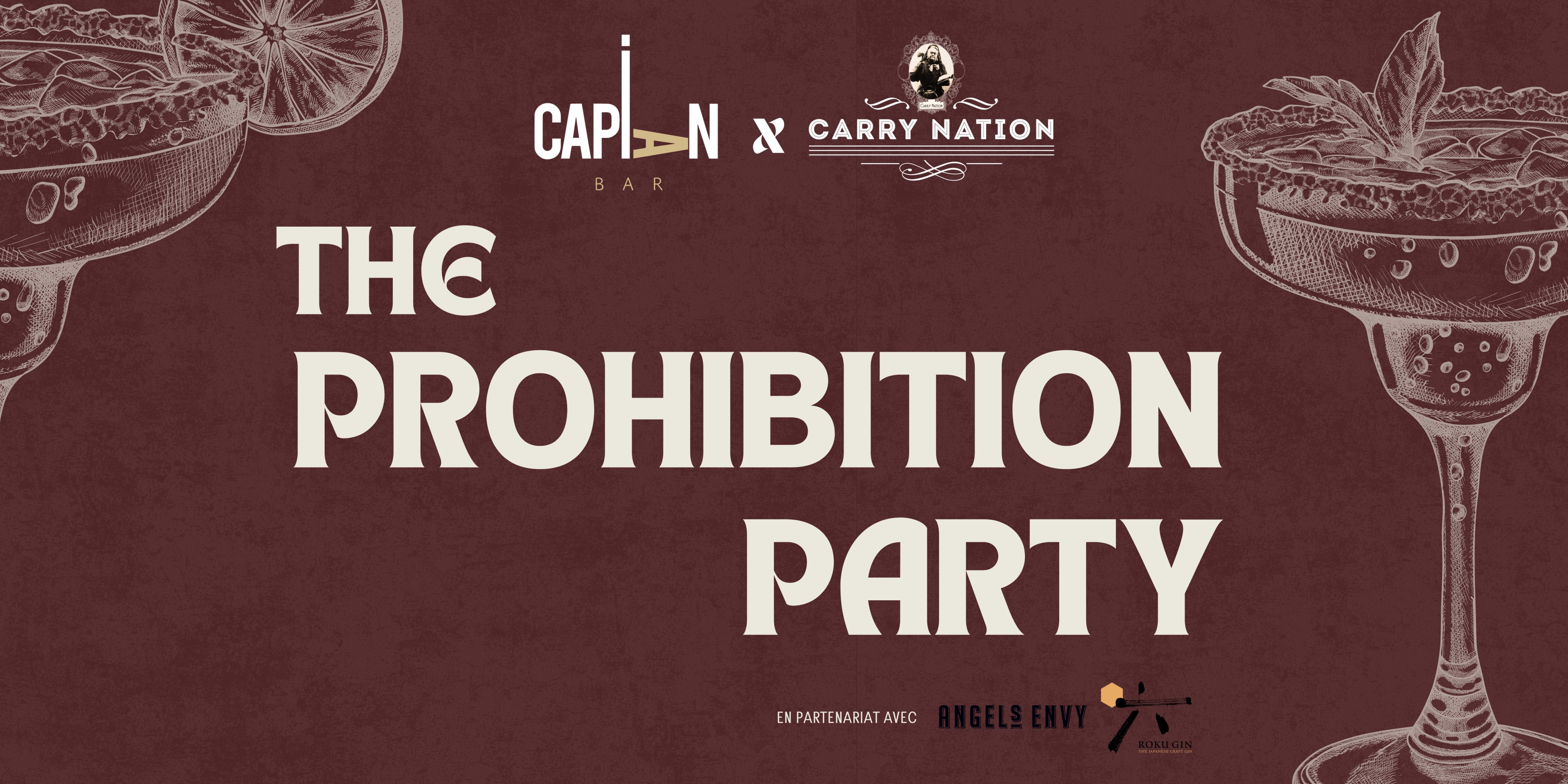 Prohibition Party  -Capian Bar X Carry Nation Cover