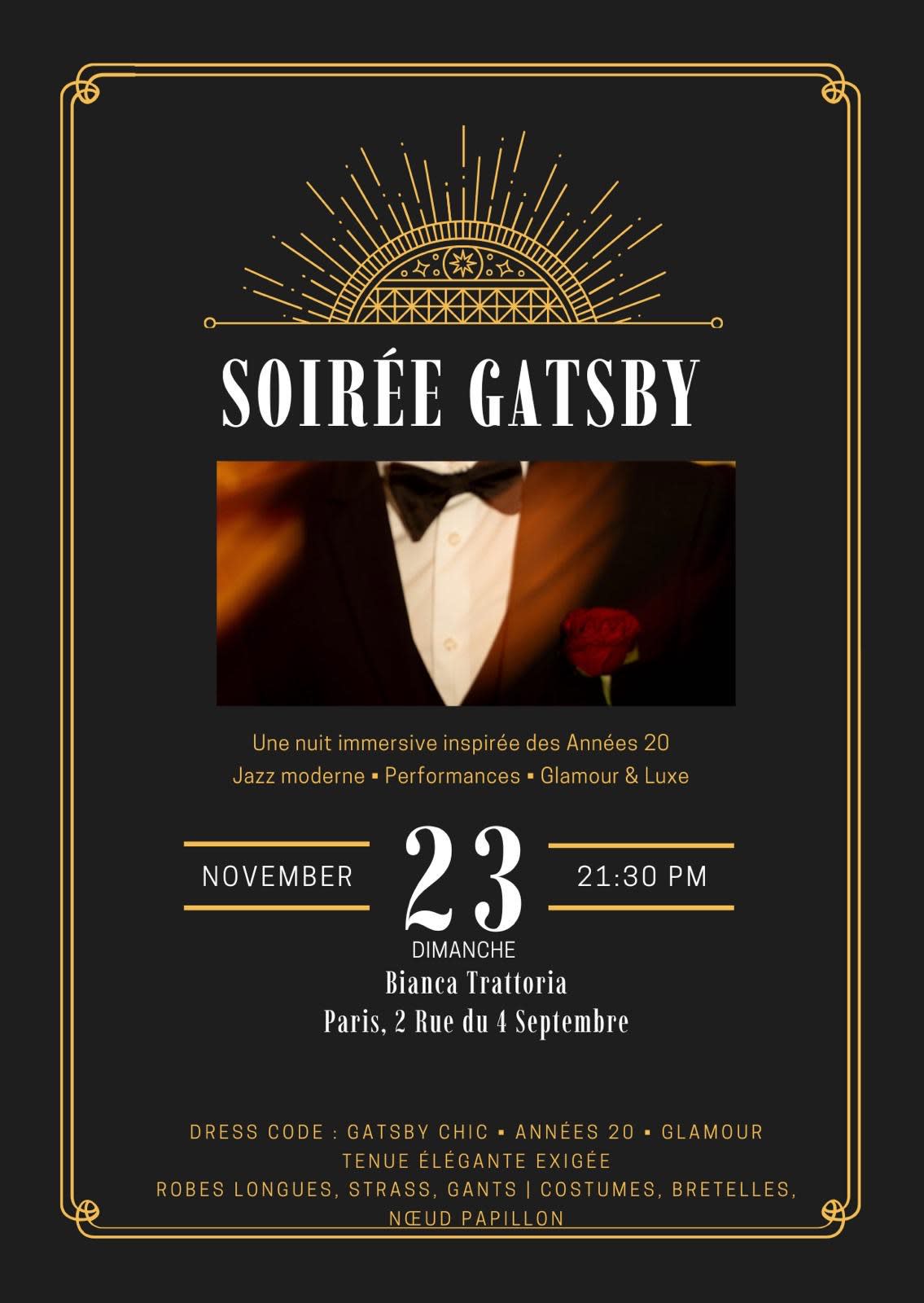 Soirée Gatsby Cover
