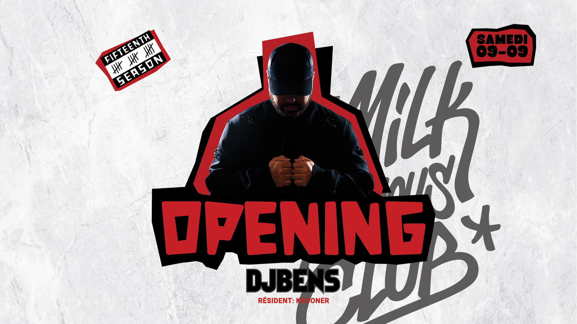 Opening - Dj Bens - Sam 09 Sept - Milk Club Cover