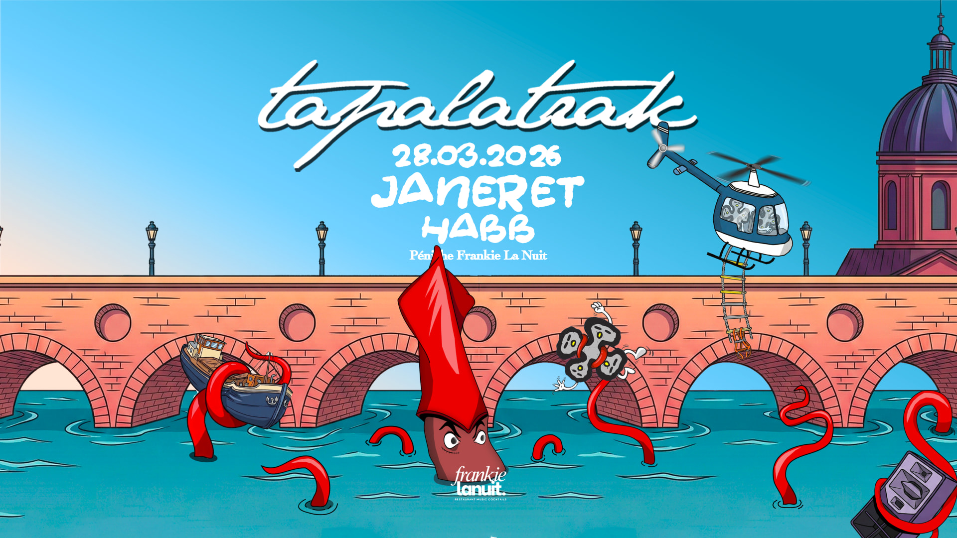 Tapalatrak Invite Janeret - Franckie La Nuit - Toulouse Cover