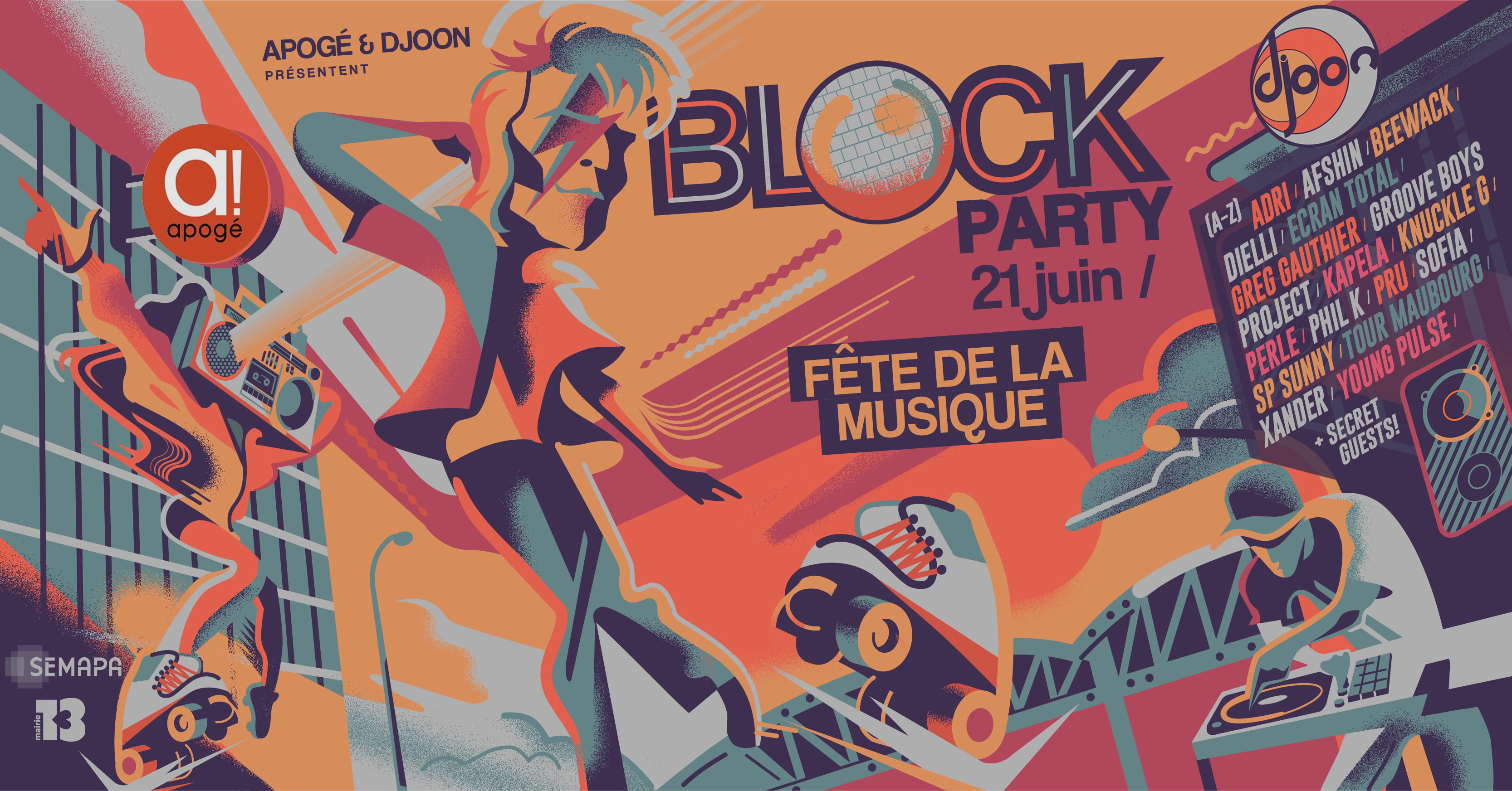 Block Party - Fête De La Musique 2024 - Djoon X Apogé Cover