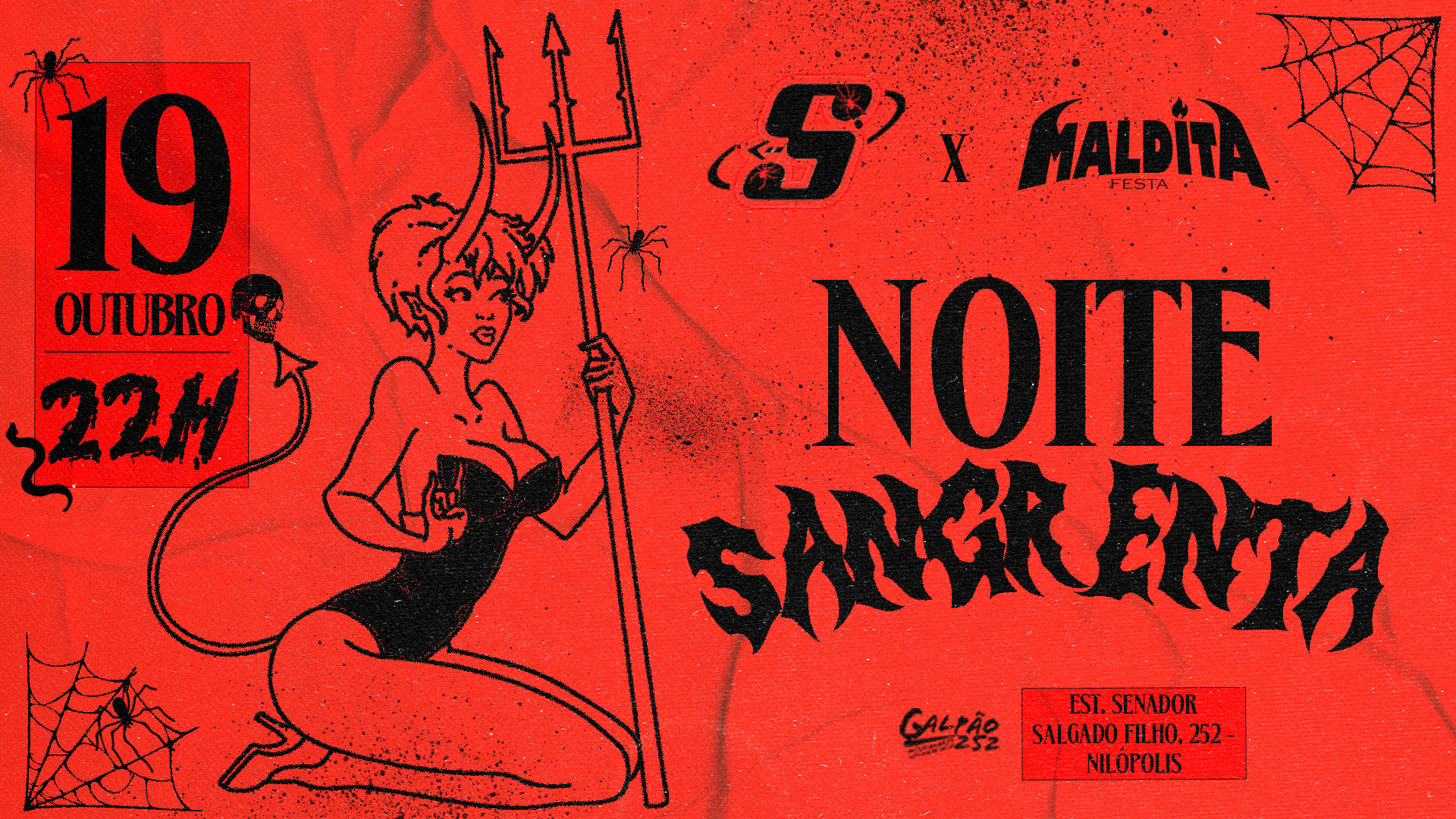 Sarra X Maldita Apresentam: Noite Sangrenta Cover