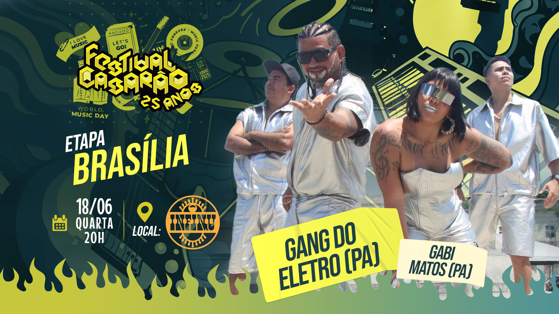 Festival Casarão 25 Anos: Gang Do Eletro + Gabi Matos Cover