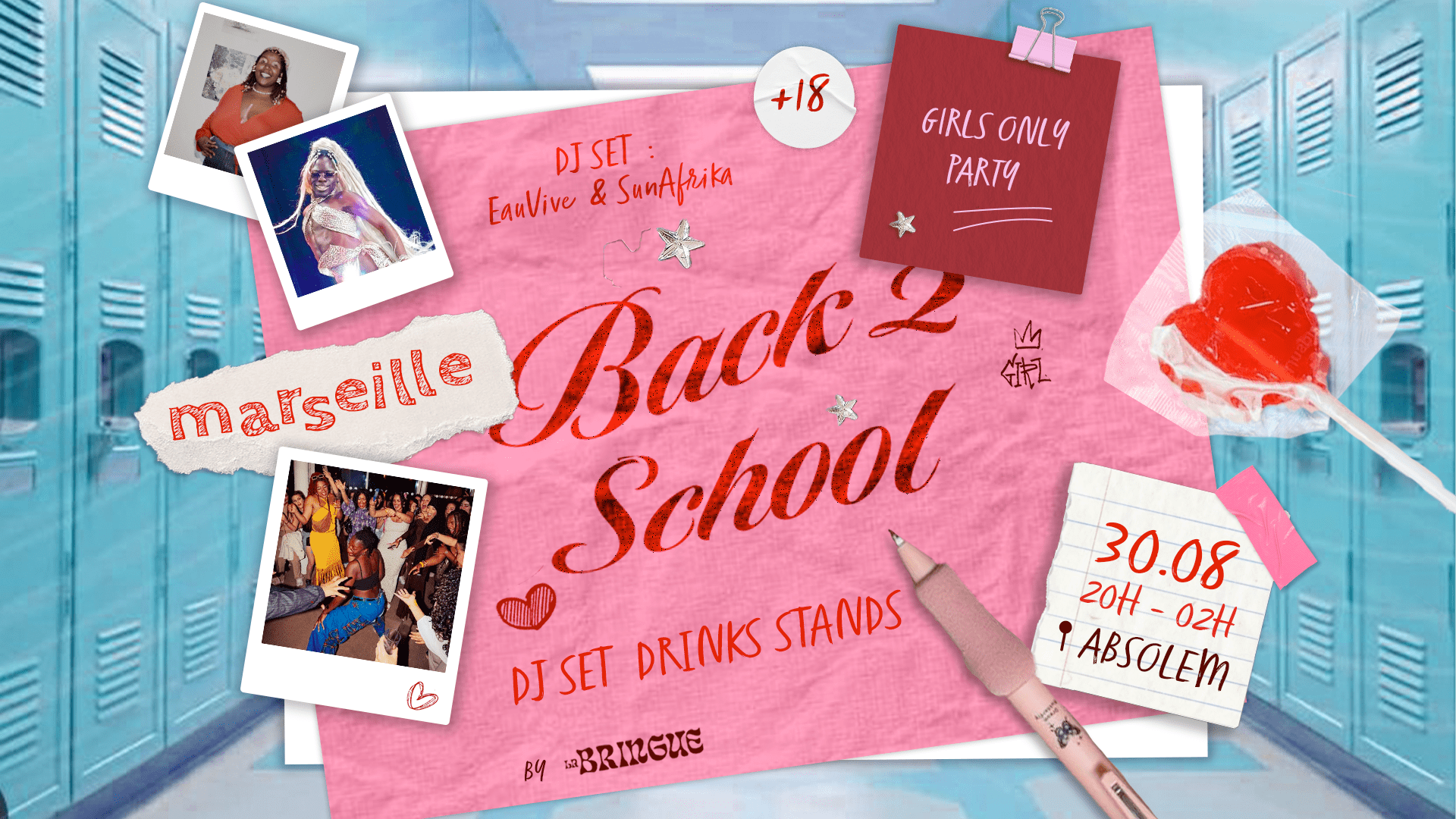La Bringue Marseille - Back 2 School Cover