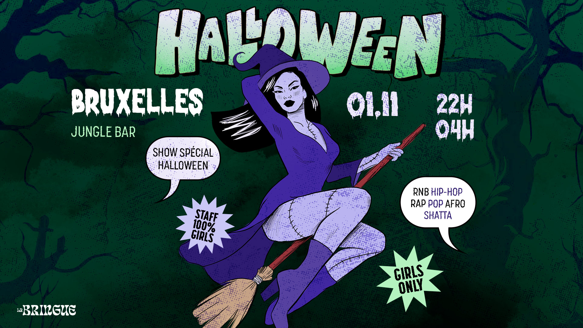La Bringue - Bruxelles - Halloween 100% Girls Cover