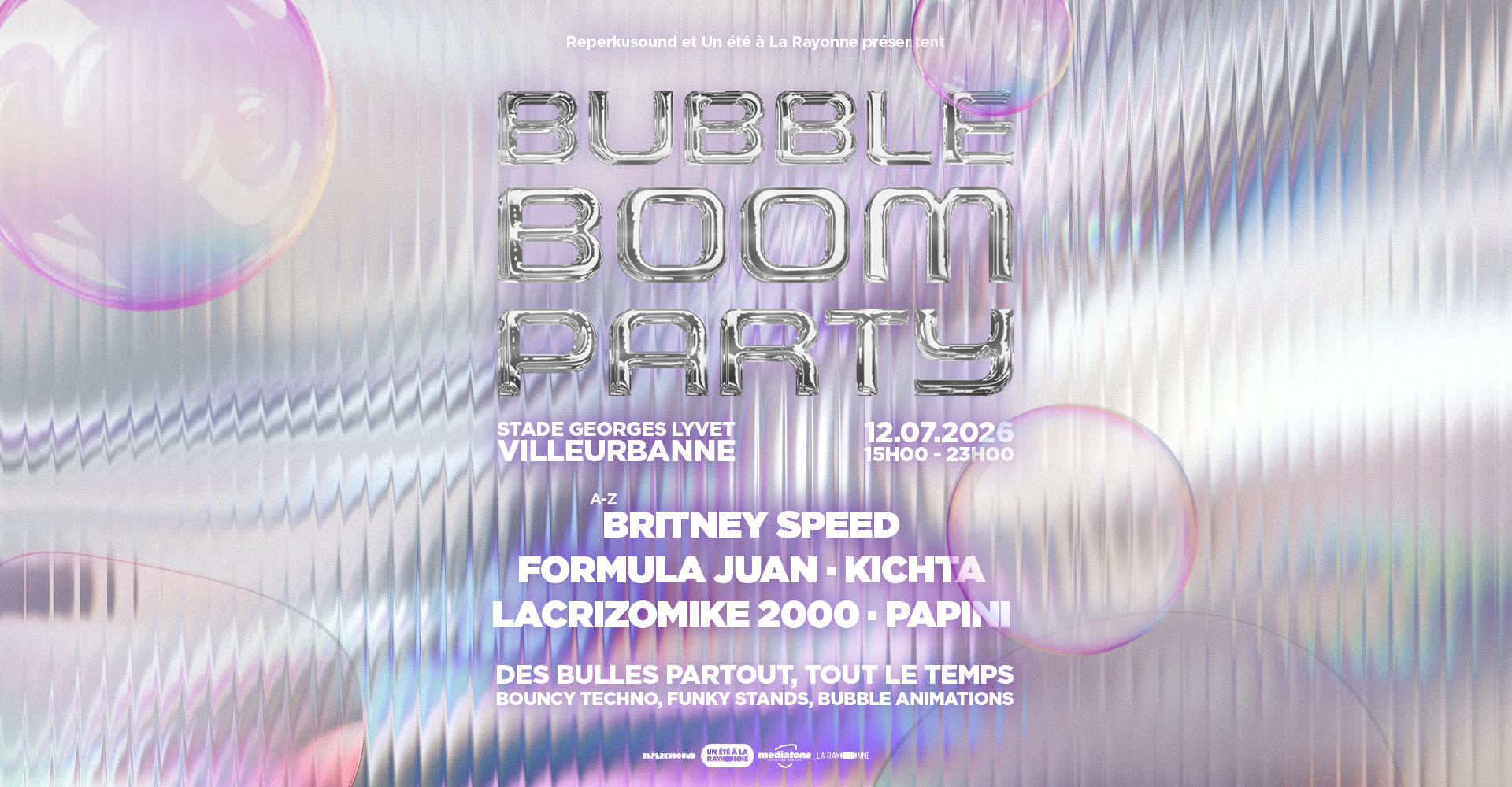 [Open Air Xxl] Bubble Boom Party Cover