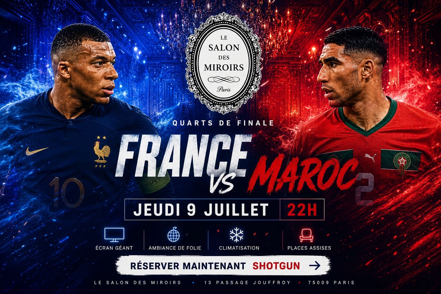 Fan Zone France Maroc Cdm - Salon Des Miroirs Cover