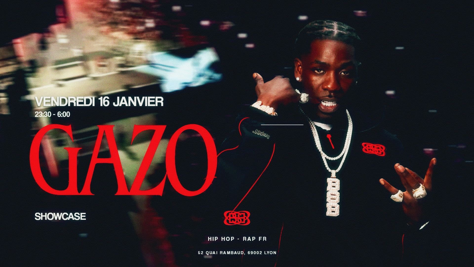 Gazo Showcase Vendredi 16 Janvier  - Azar Club Cover