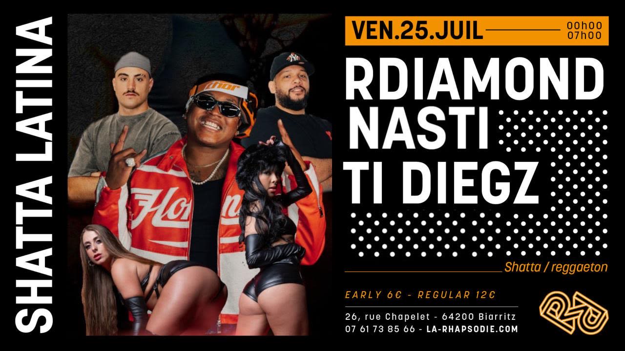 Shatta Latina : Rdiamond • Ti Diegz • Nasti Cover