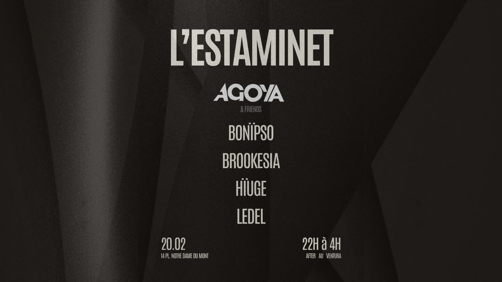 Agoya & Friends - Estaminet Cover