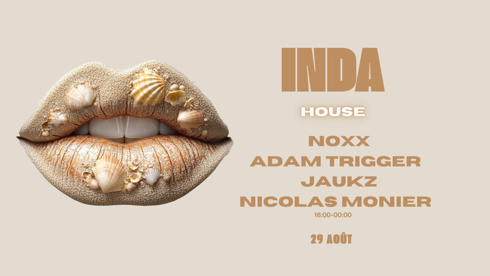 Inda'beach Party - Dim 31 Aout Cover