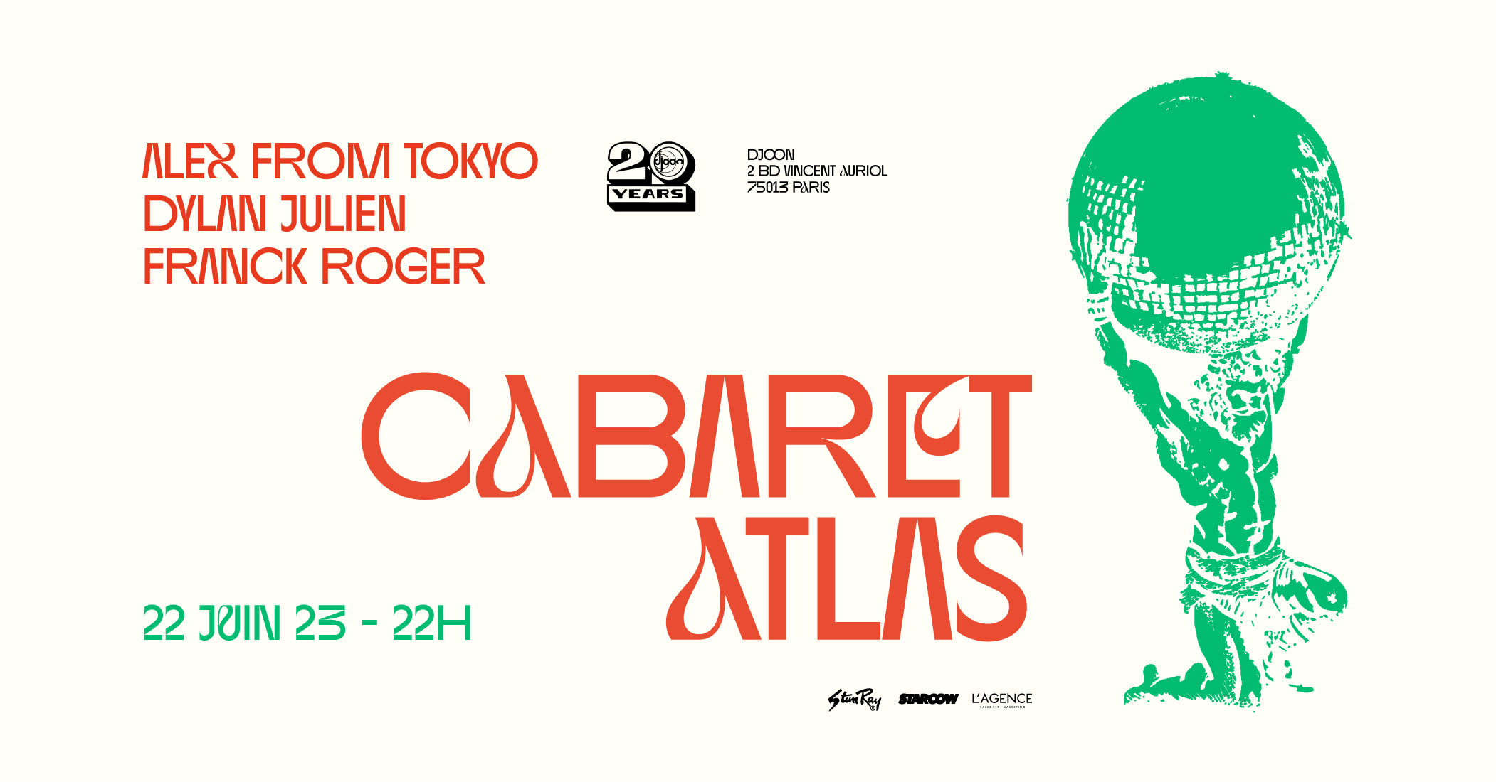 Djoon: Alexfromtokyo Dylan Julien Franck Roger Cabaret Atlas Cover