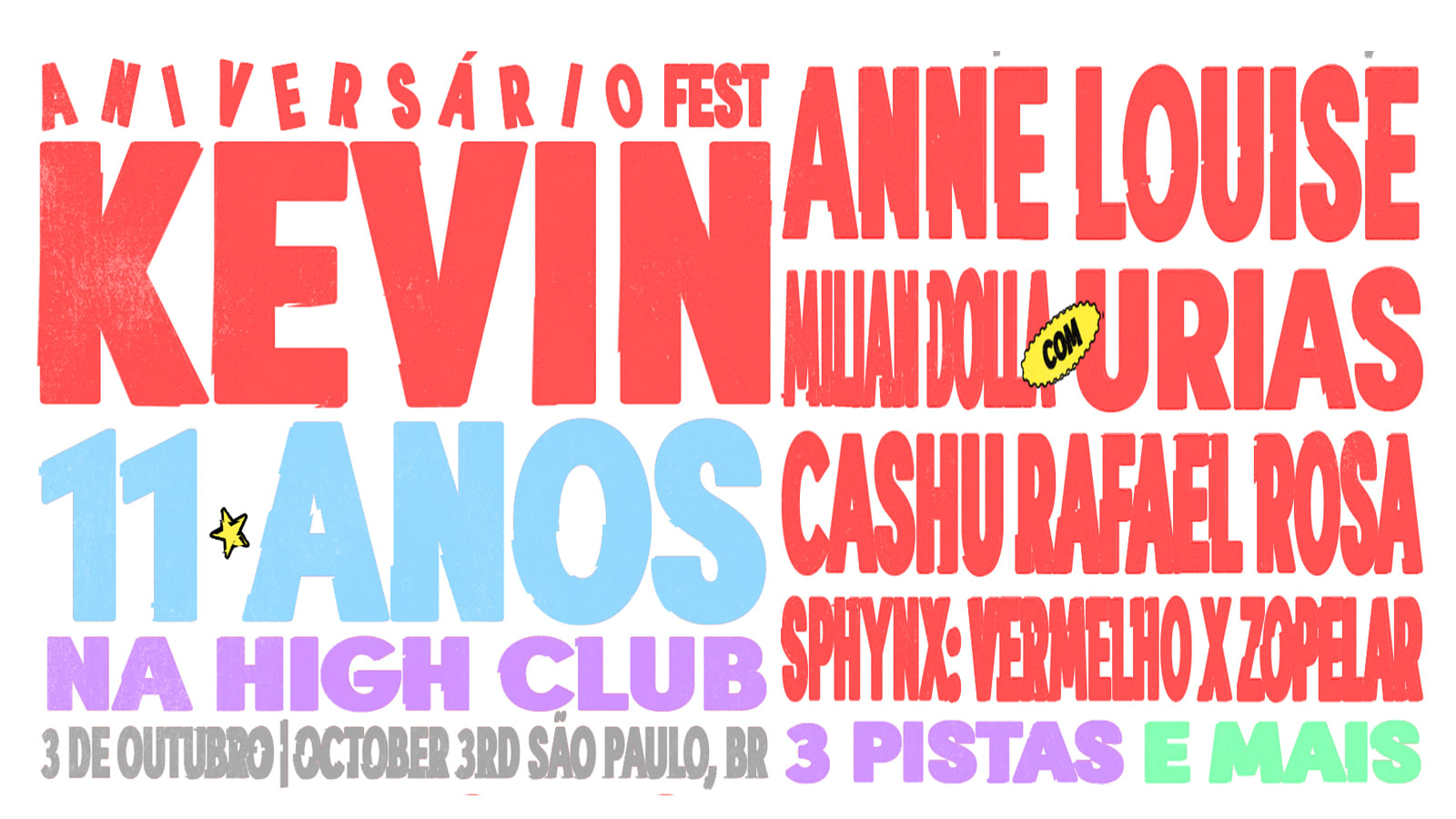 Kevin 11 Anos (Aniversário) C/ Anne Louise, Urias 3/10 Cover