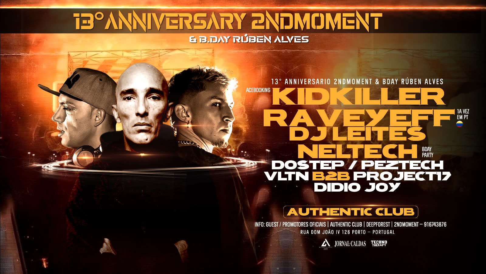 13 Aniversário 2ndmoment W/Kidkiller & Guests At Authentic Cover