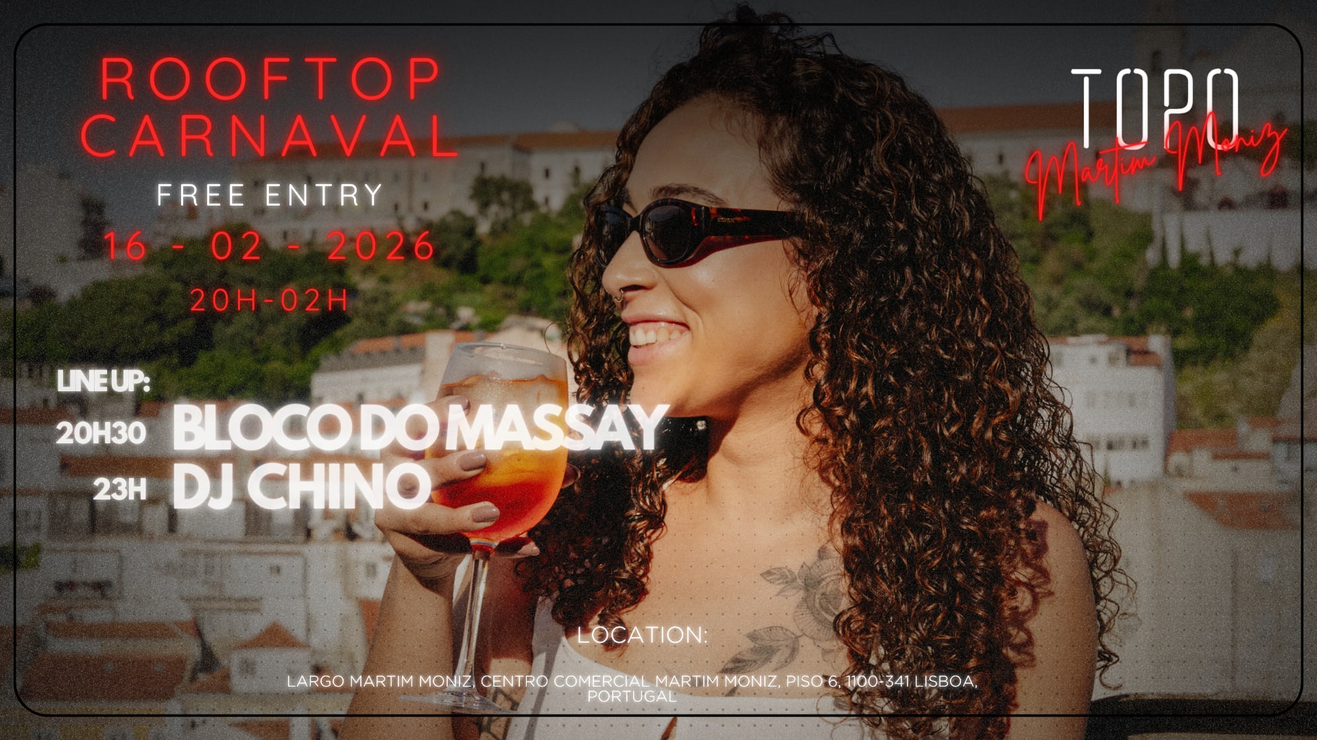 Rooftop Carnaval'26- Topo Martim Moniz Cover