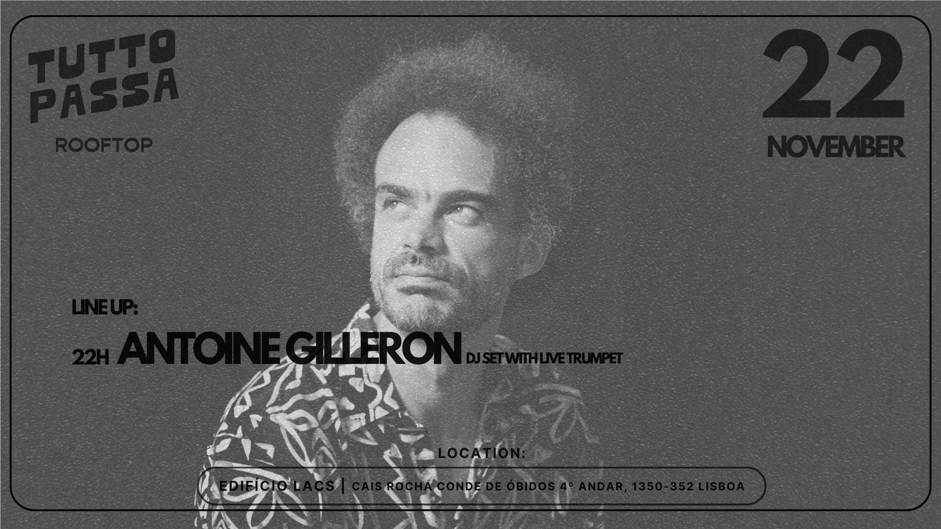 Tutto Passa Rooftop | Dj Antoine Gilleron (Free Entry) Cover