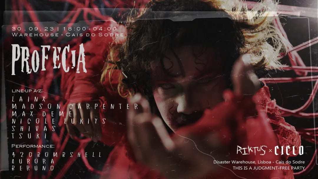 Riktus X Ciclo | Profecia | Lisbon Warehouse Event Cover