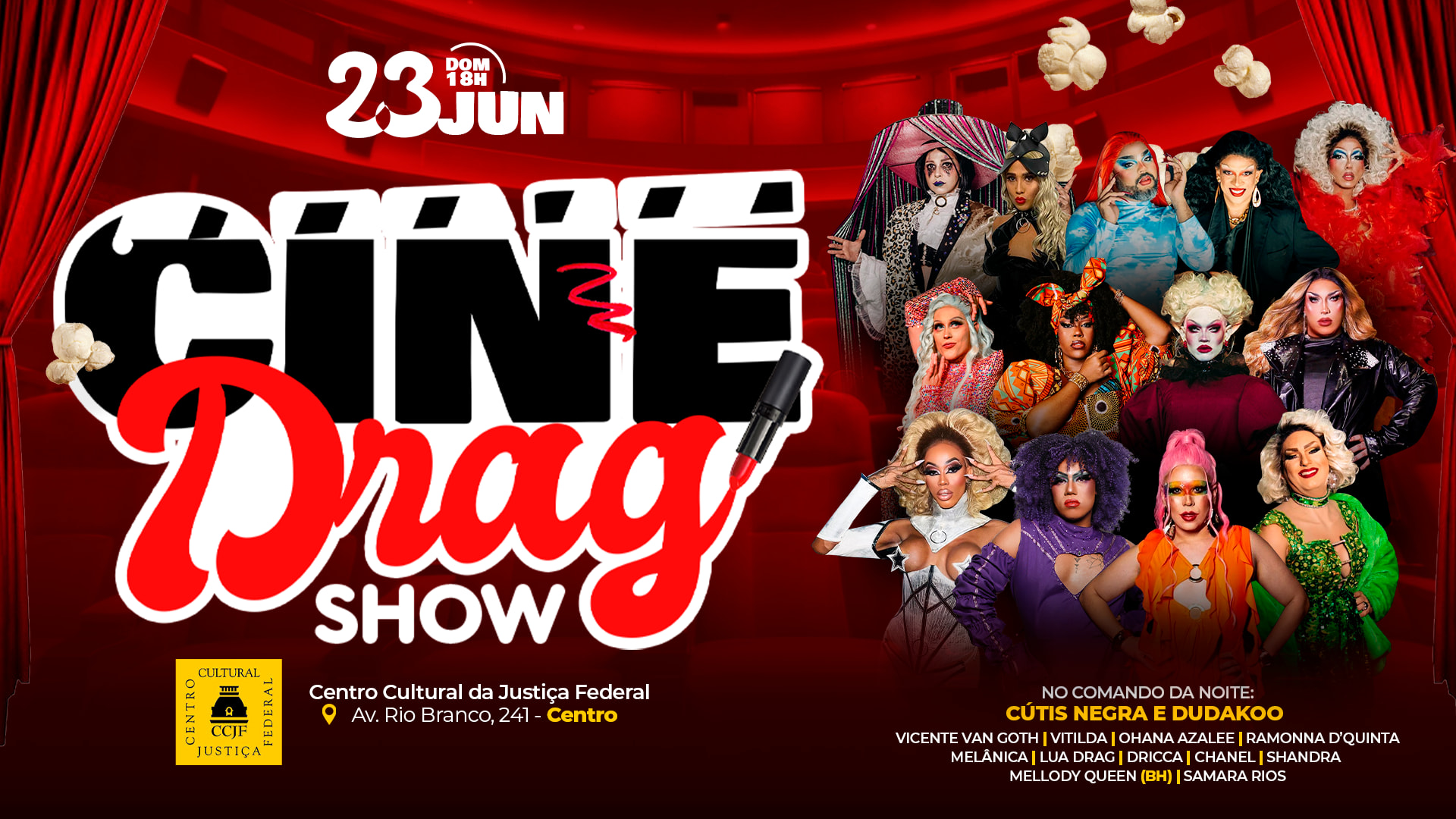 Cine Drag Show | Especial Mês Do Orgulho Cover